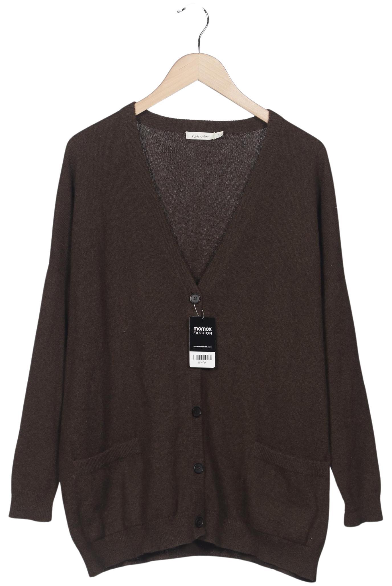 

hessnatur Damen Strickjacke, braun, Gr. 36