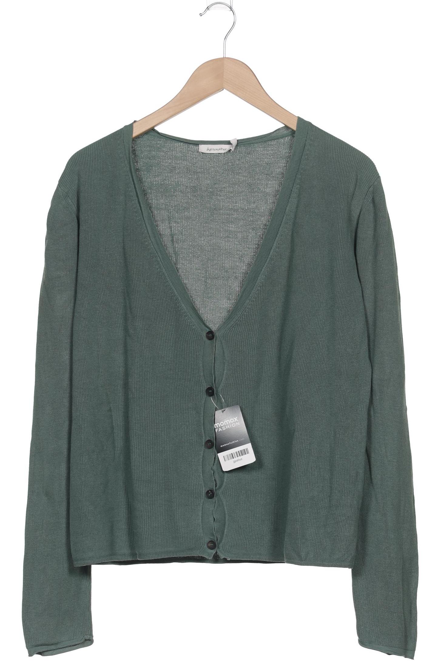 

hessnatur Damen Strickjacke, grün, Gr. 42