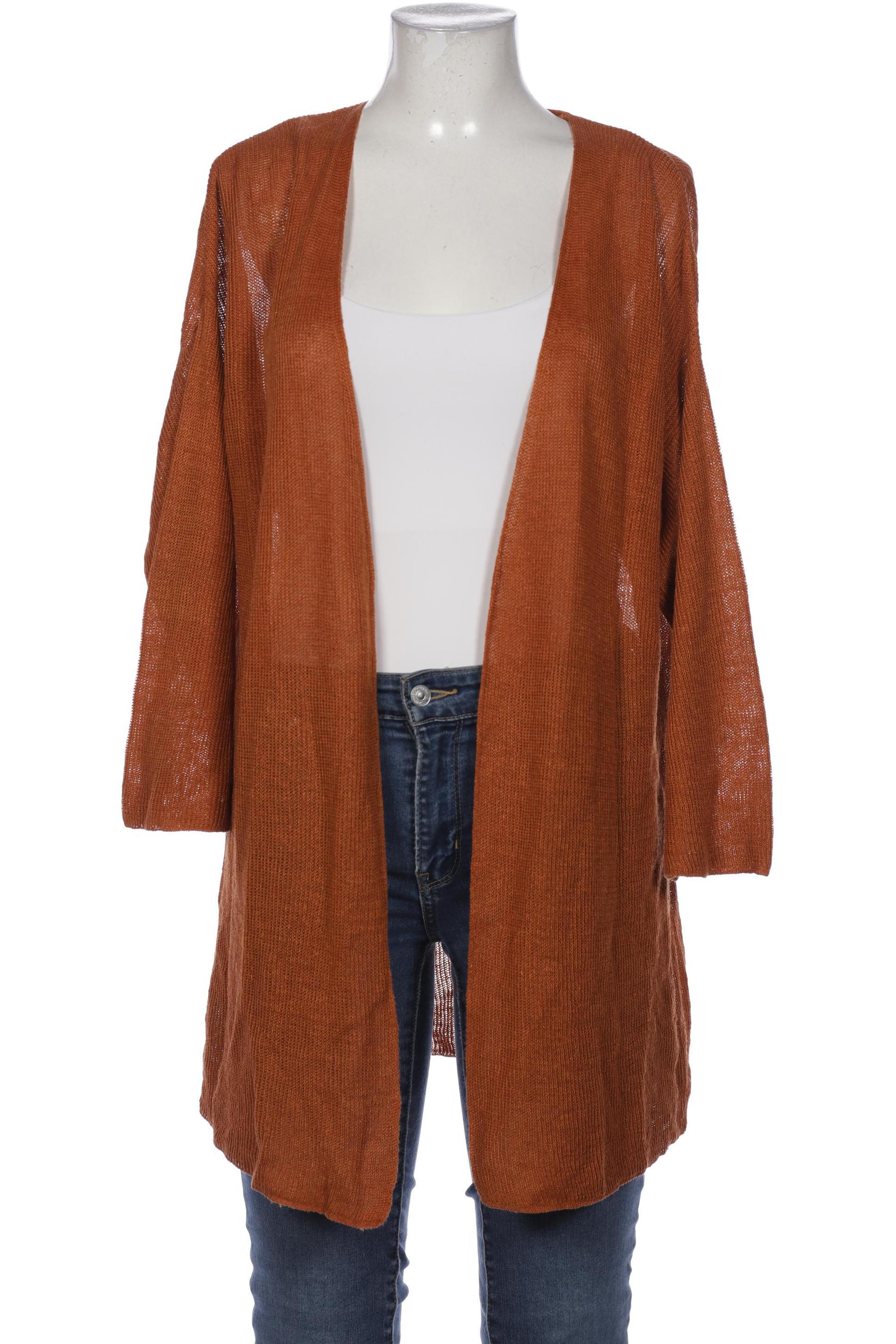 

hessnatur Damen Strickjacke, orange, Gr. 38