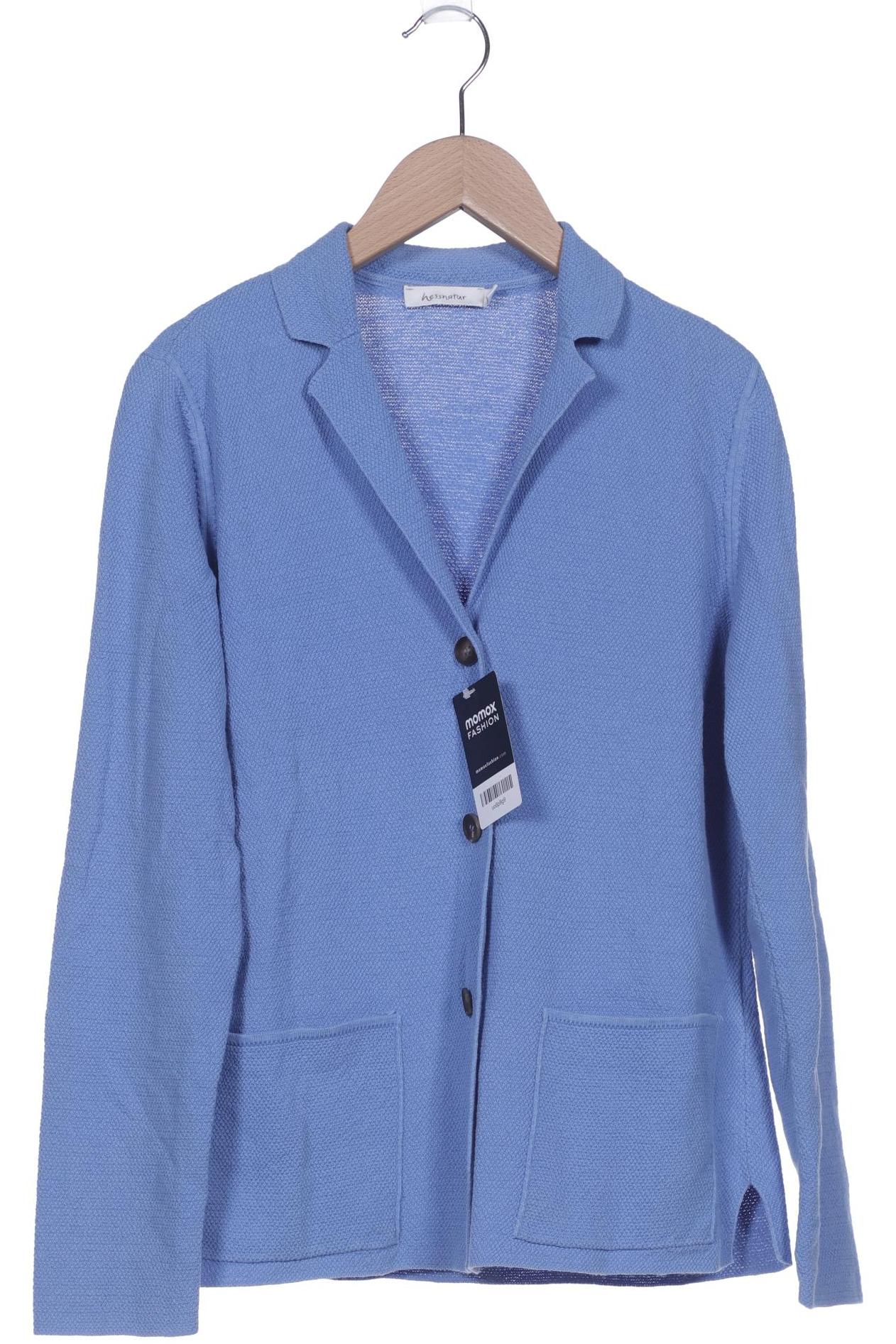 

hessnatur Damen Strickjacke, blau, Gr. 36