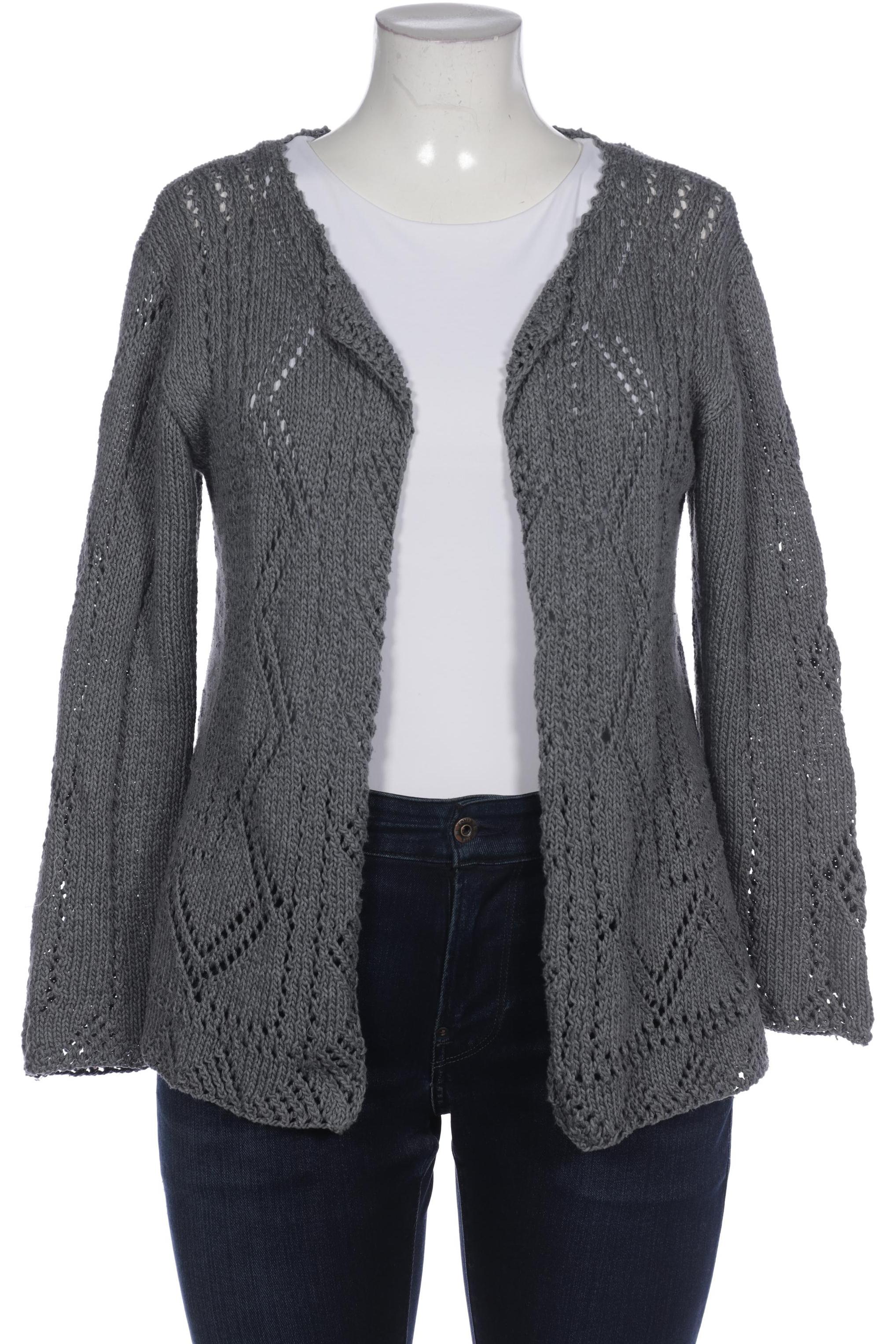 

hessnatur Damen Strickjacke, grau, Gr. 40