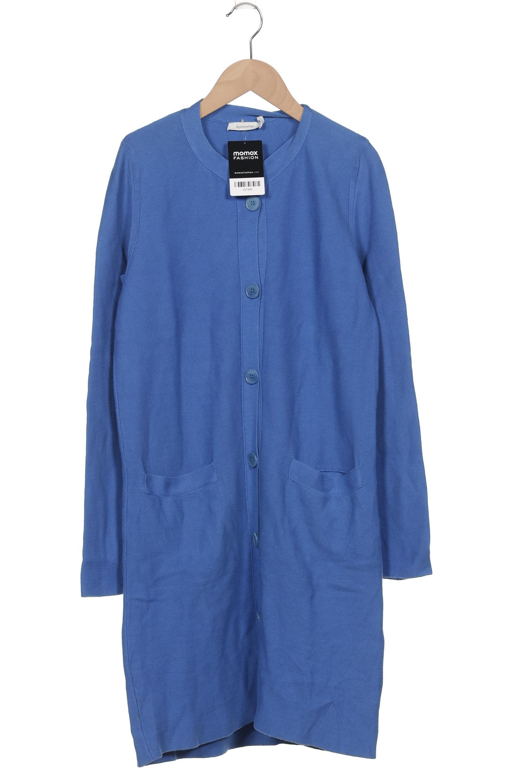 

hessnatur Damen Strickjacke, blau, Gr. 34