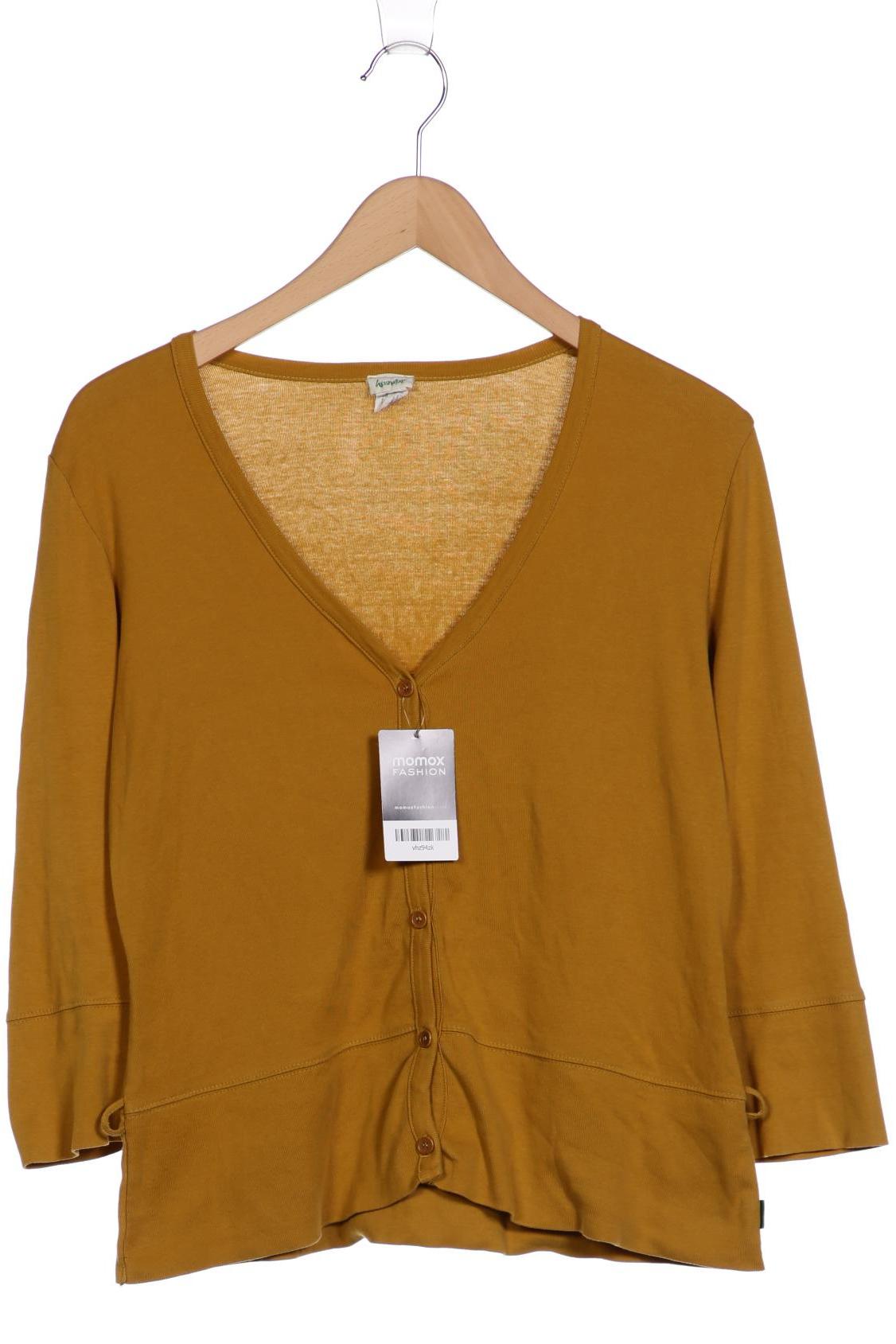 

hessnatur Damen Strickjacke, gelb, Gr. 40