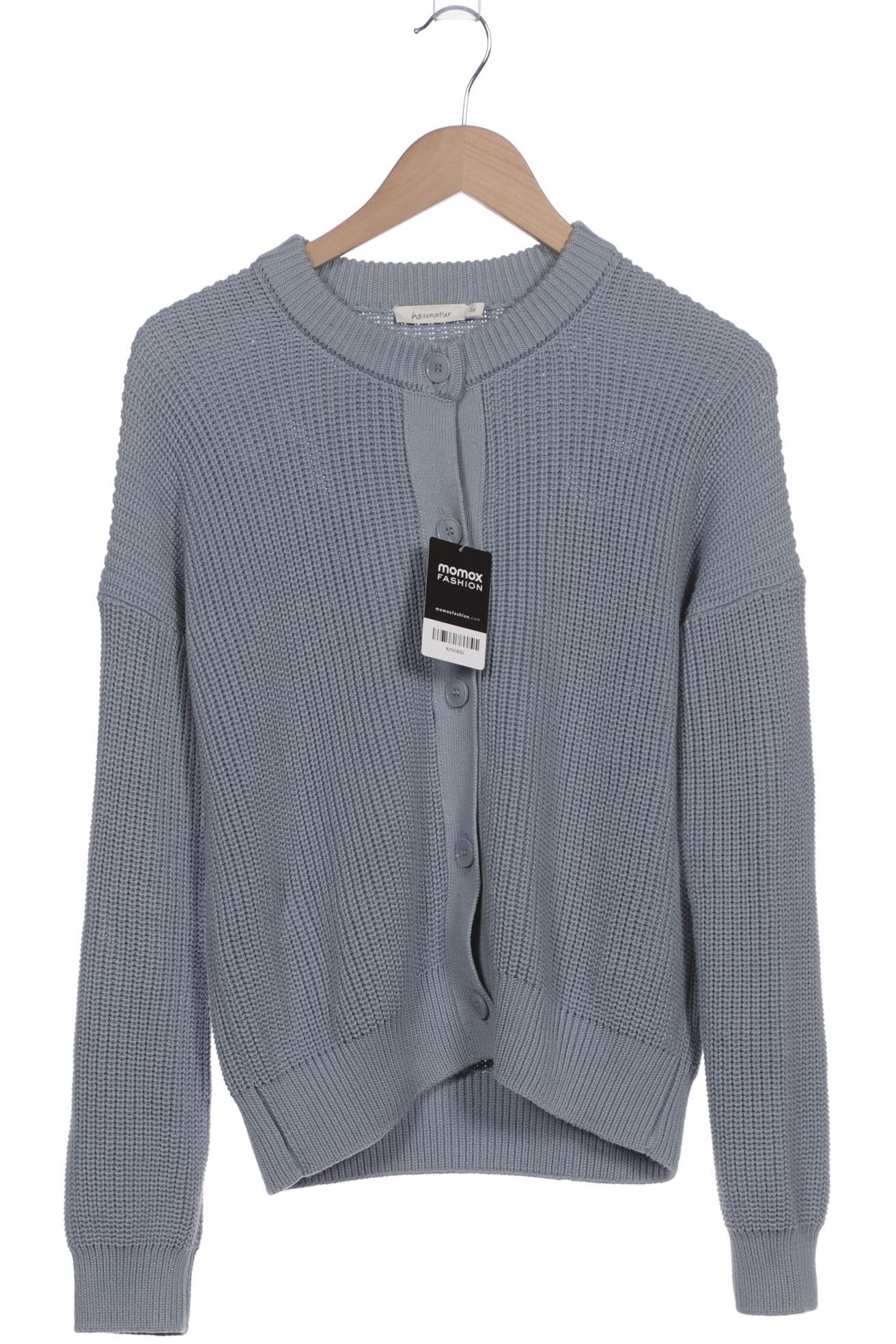 

hessnatur Damen Strickjacke, hellblau, Gr. 36