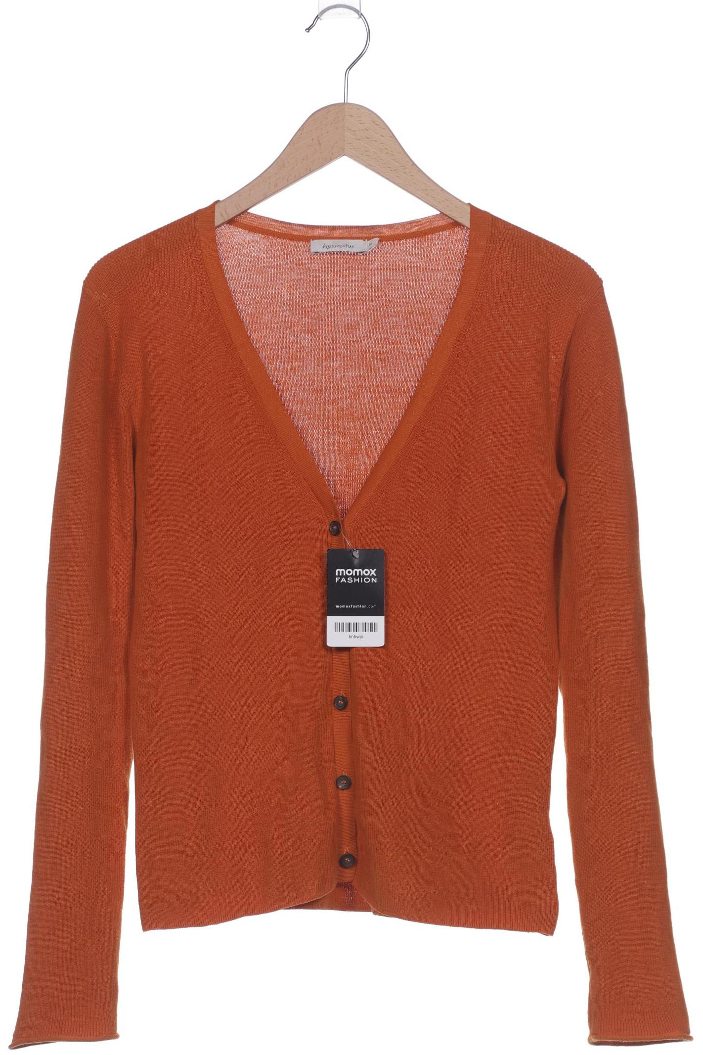 

hessnatur Damen Strickjacke, orange, Gr. 36