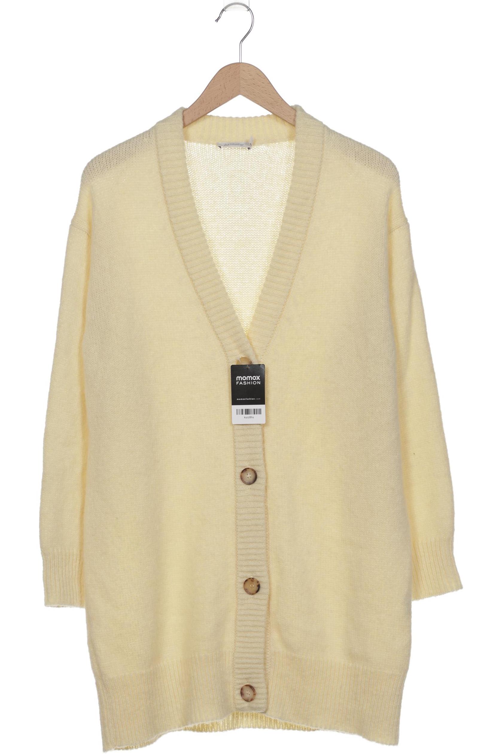 

hessnatur Damen Strickjacke, gelb, Gr. 36