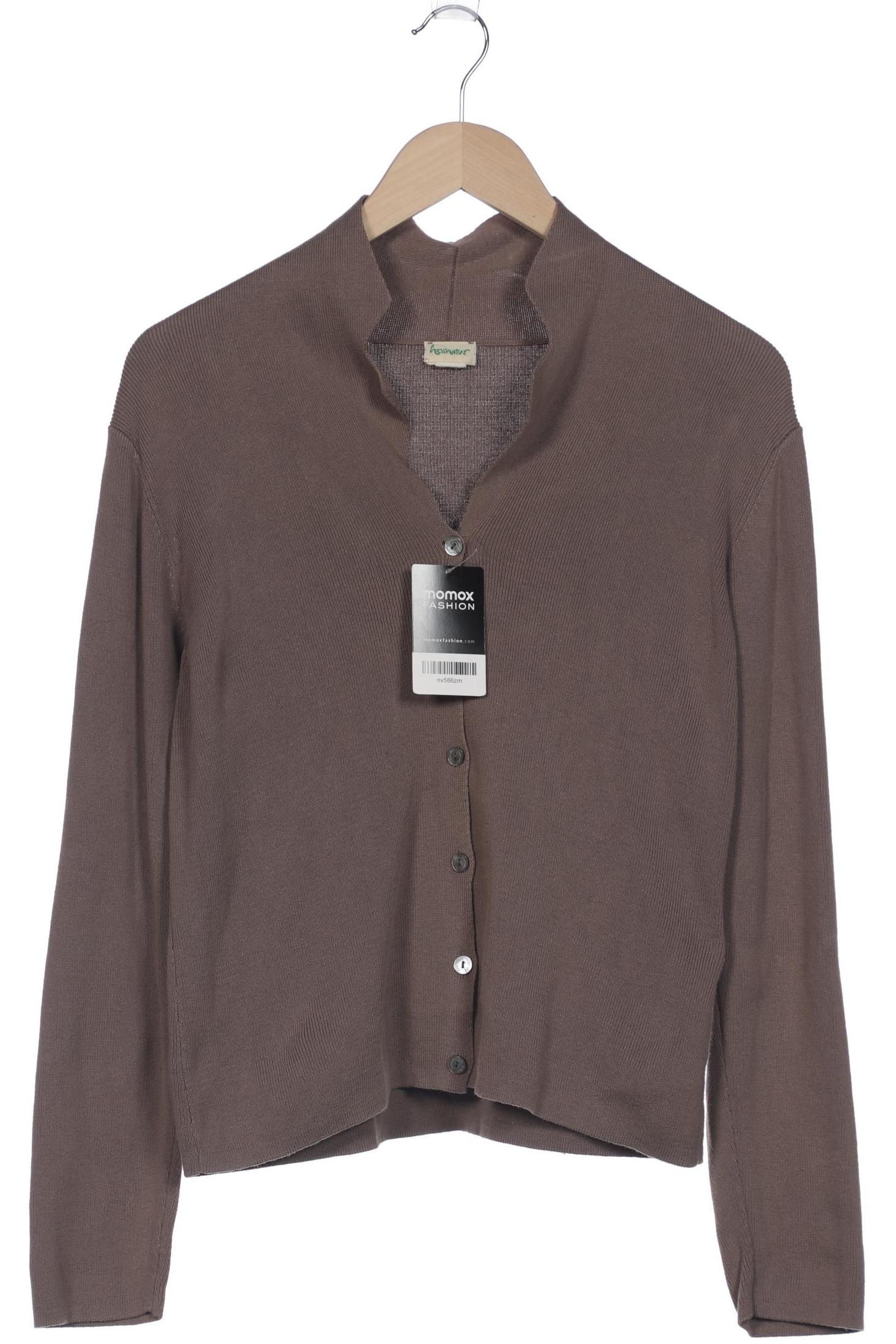 

hessnatur Damen Strickjacke, braun, Gr. 40