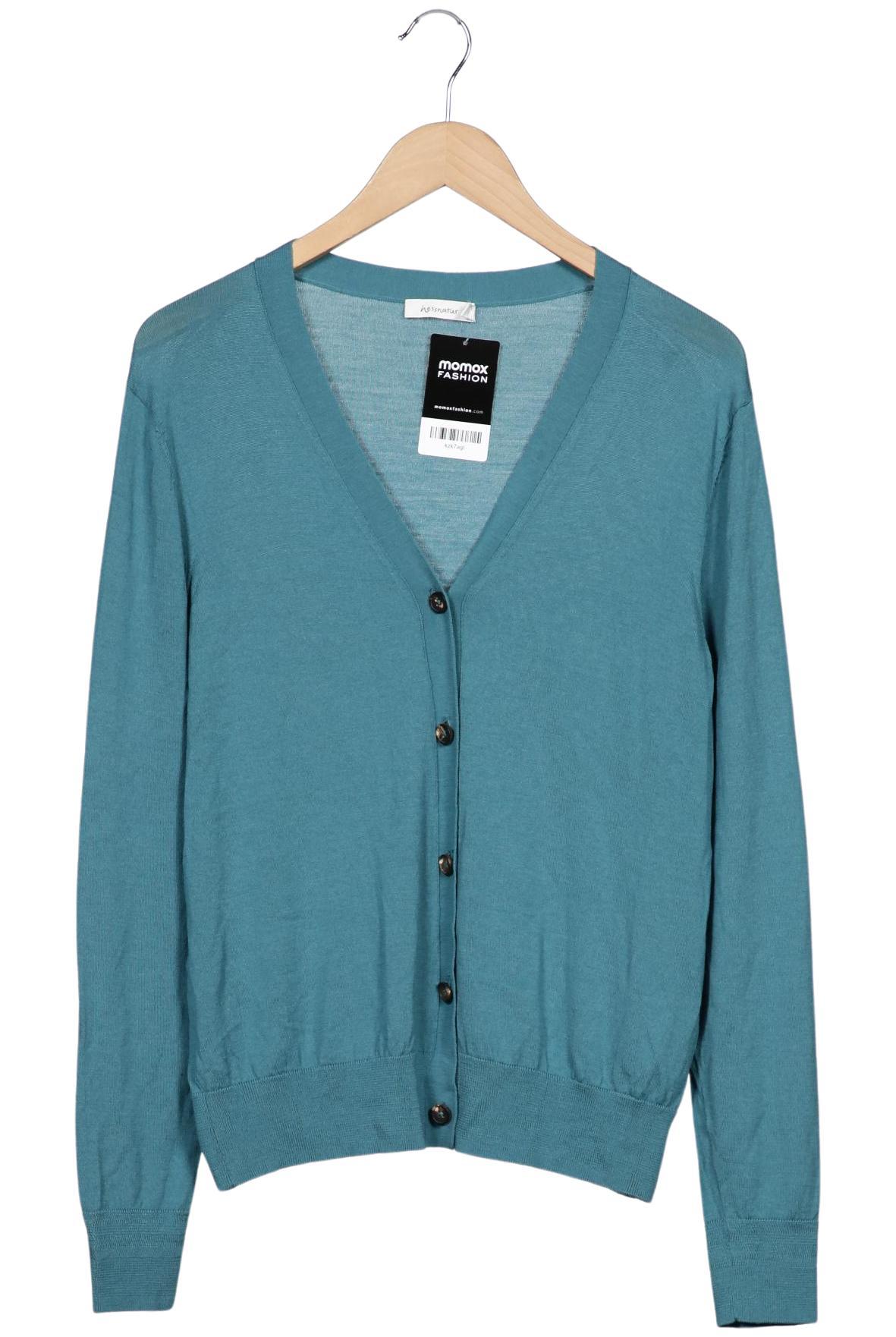 

hessnatur Damen Strickjacke, türkis, Gr. 46