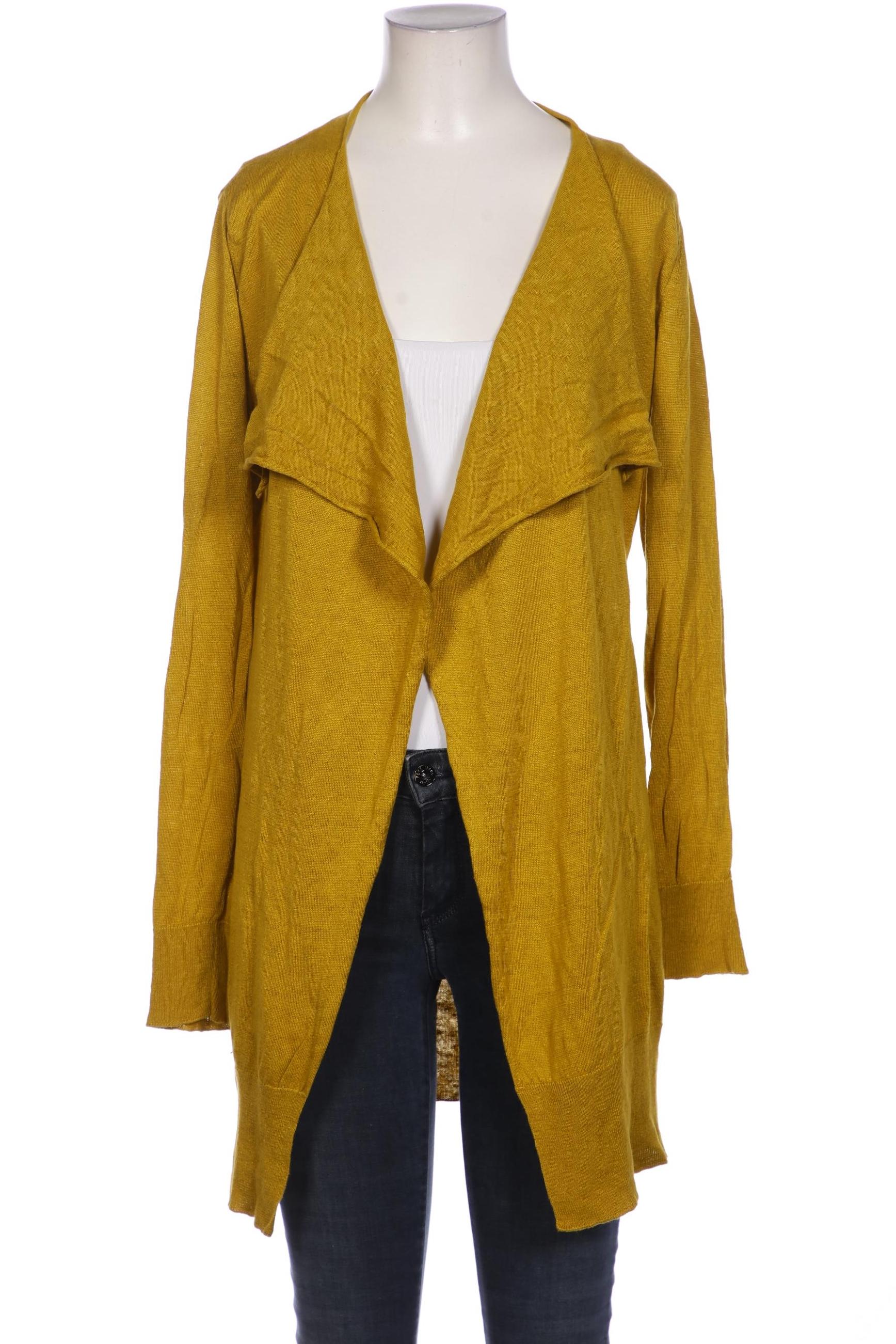 

hessnatur Damen Strickjacke, gelb, Gr. 34