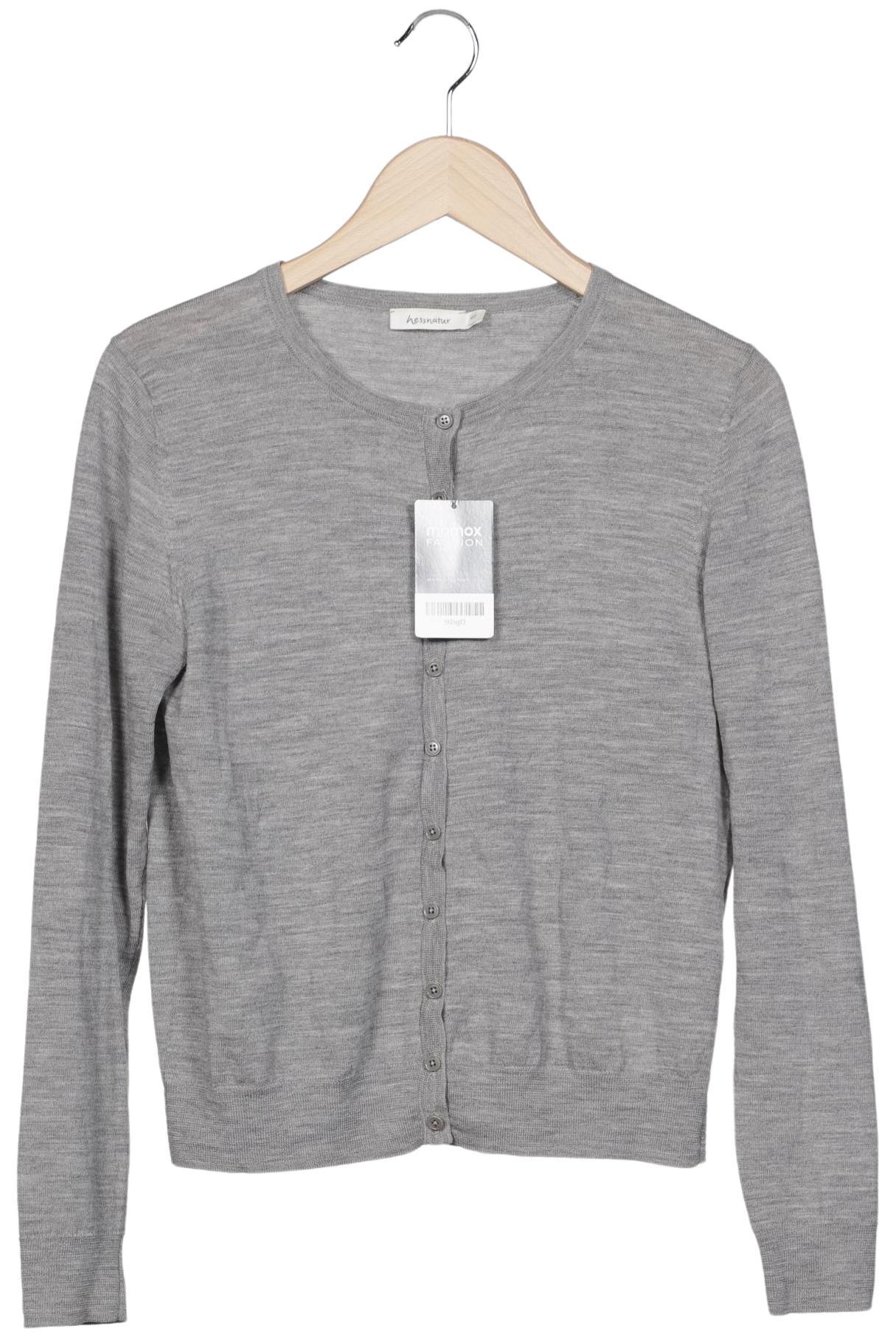 

hessnatur Damen Strickjacke, grau, Gr. 40