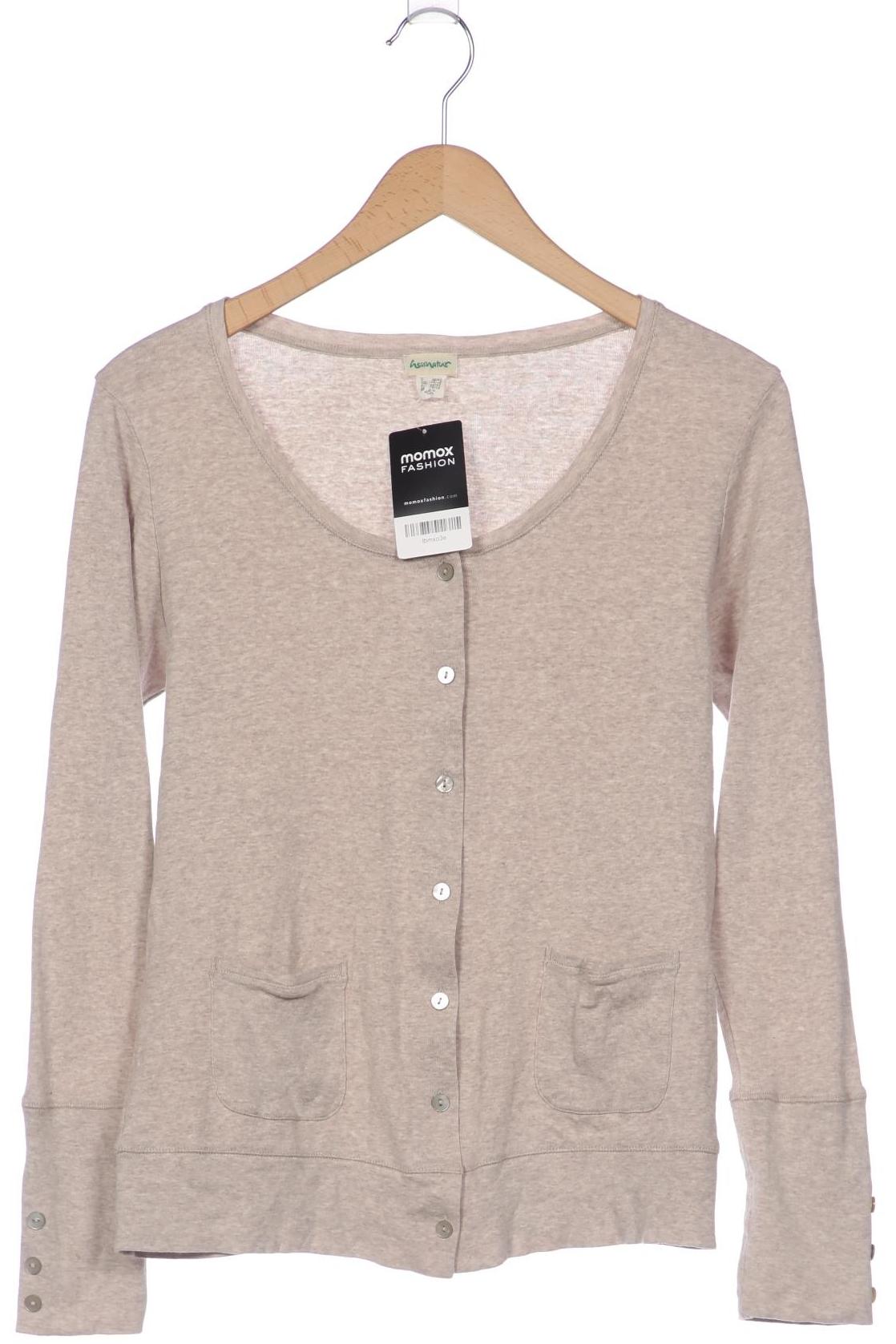 

hessnatur Damen Strickjacke, beige, Gr. 40