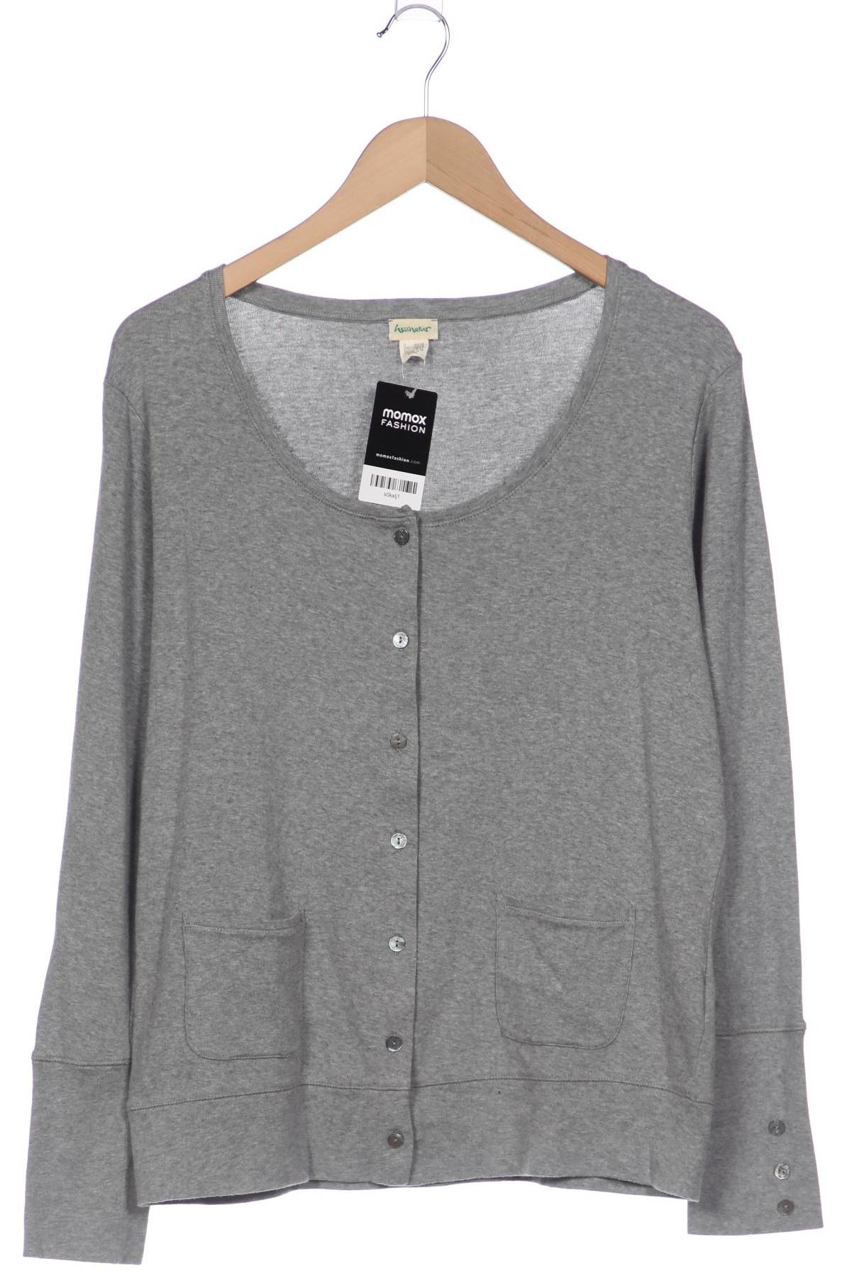 

hessnatur Damen Strickjacke, grau, Gr. 40