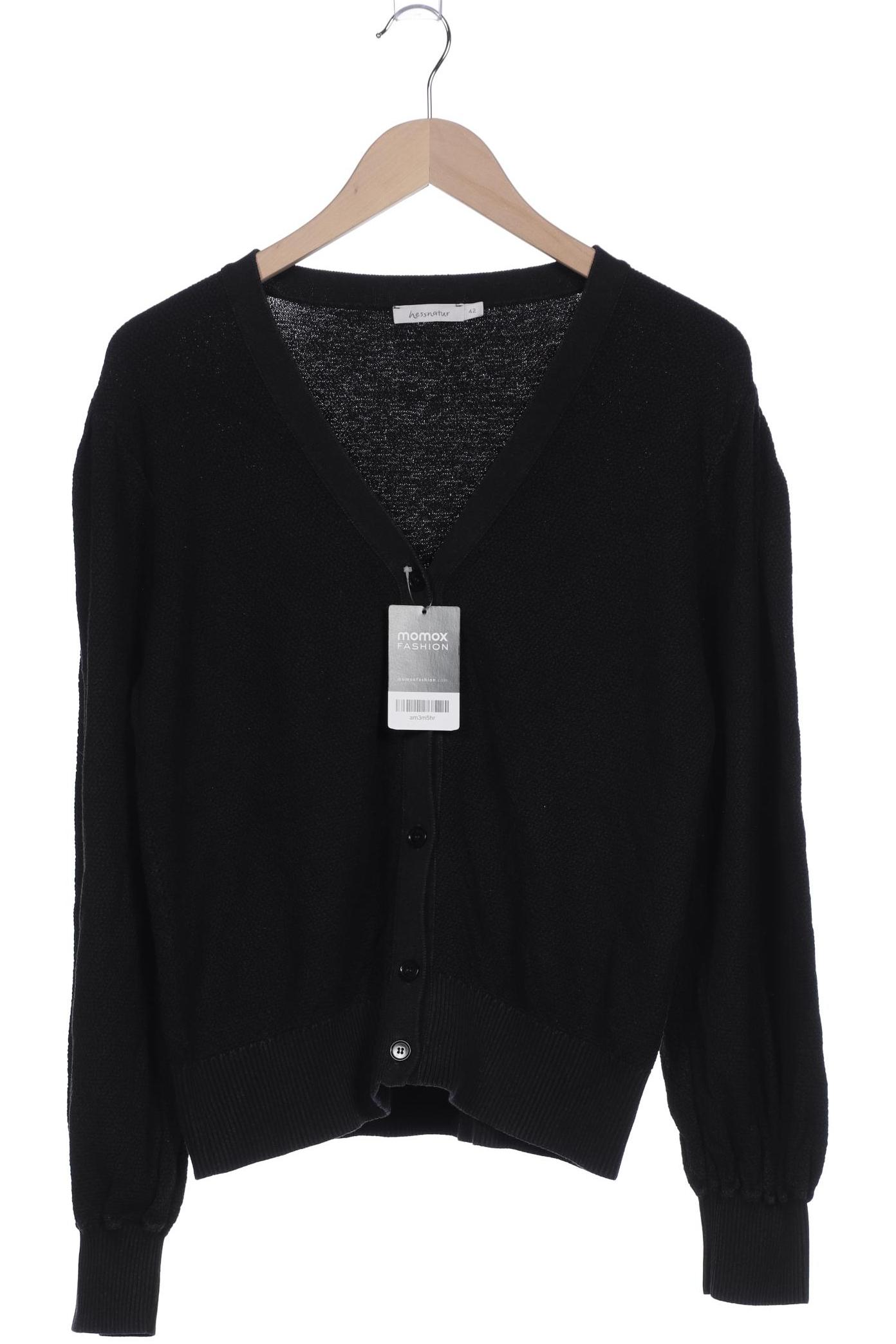 

hessnatur Damen Strickjacke, schwarz, Gr. 42