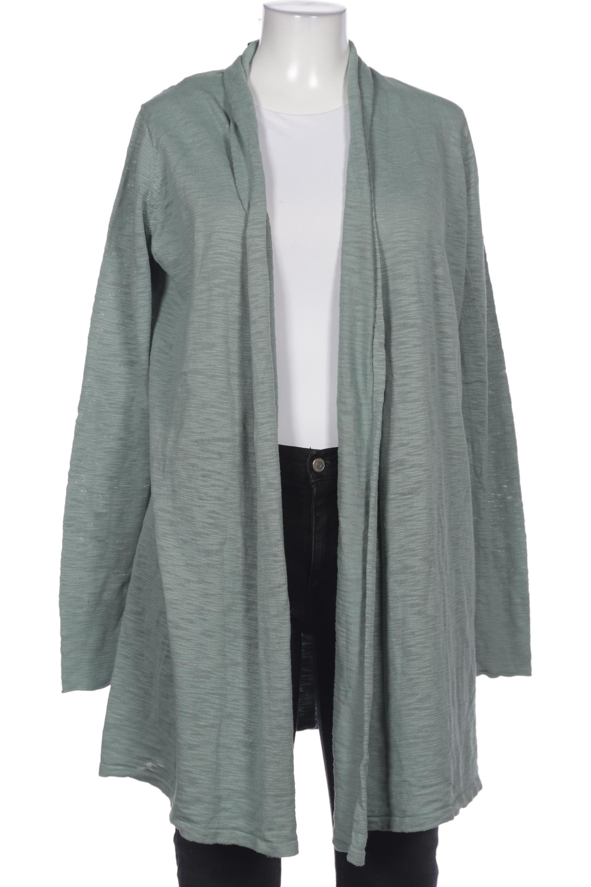

hessnatur Damen Strickjacke, türkis, Gr. 48