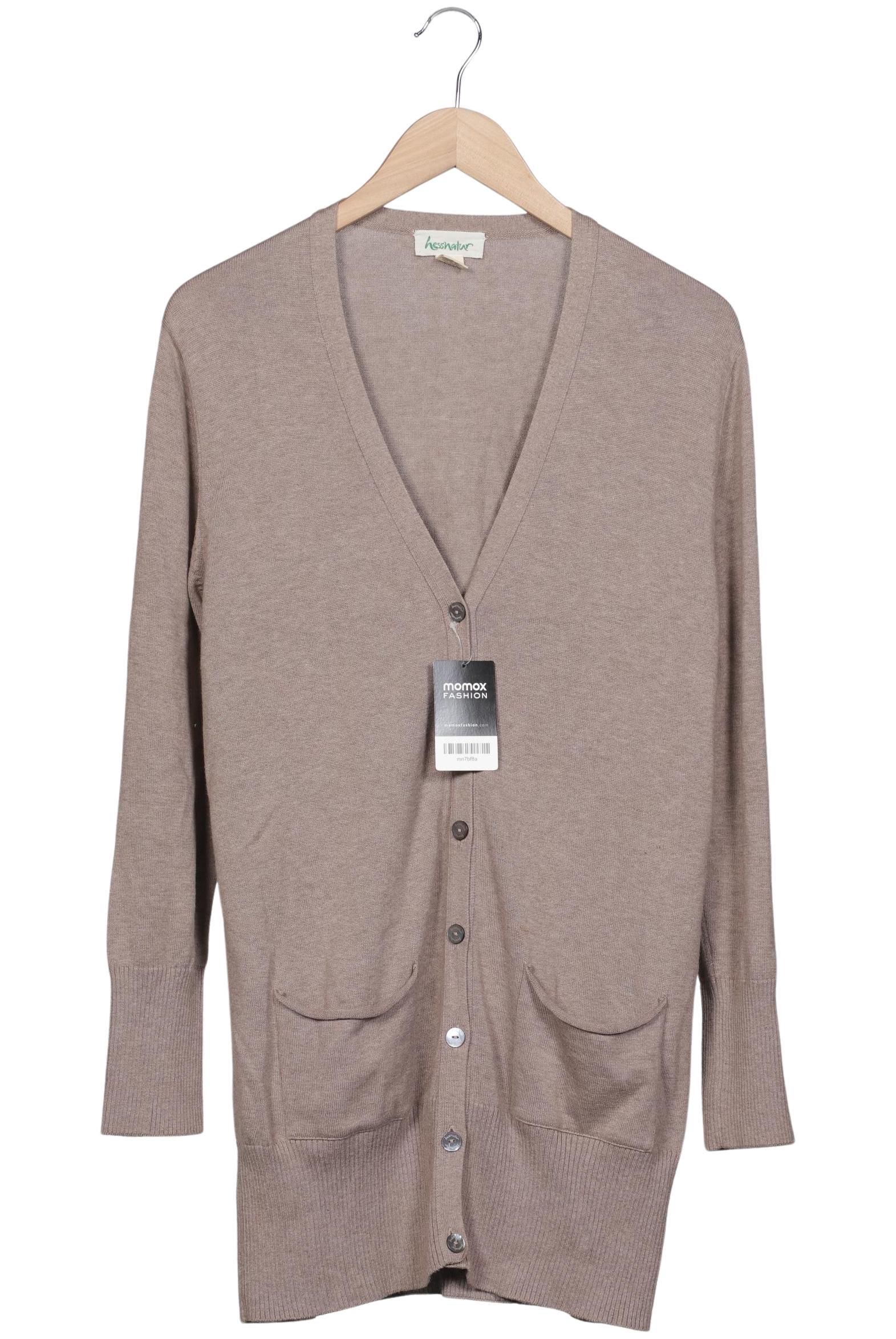 

hessnatur Damen Strickjacke, beige, Gr. 40