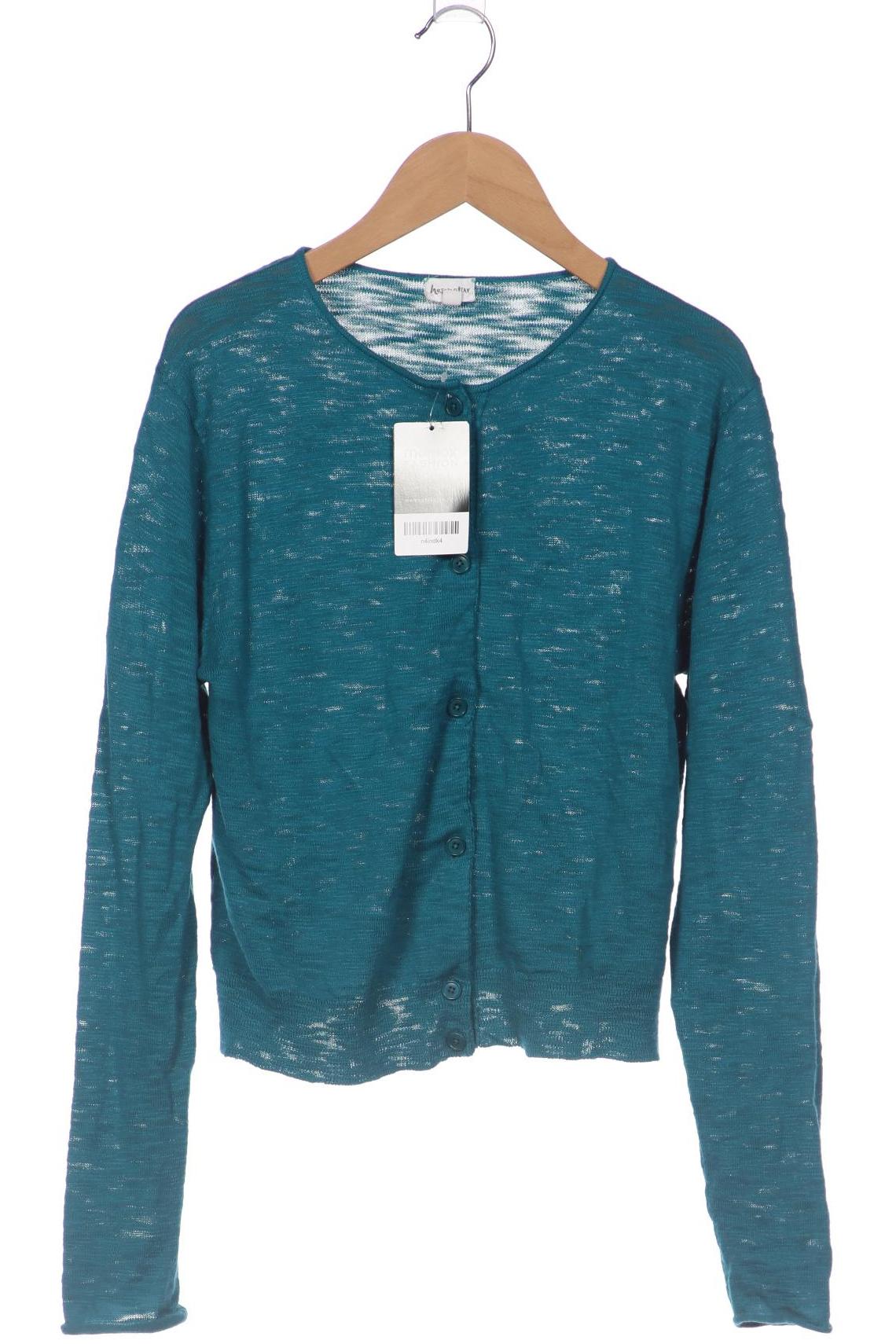 

hessnatur Damen Strickjacke, türkis, Gr. 38