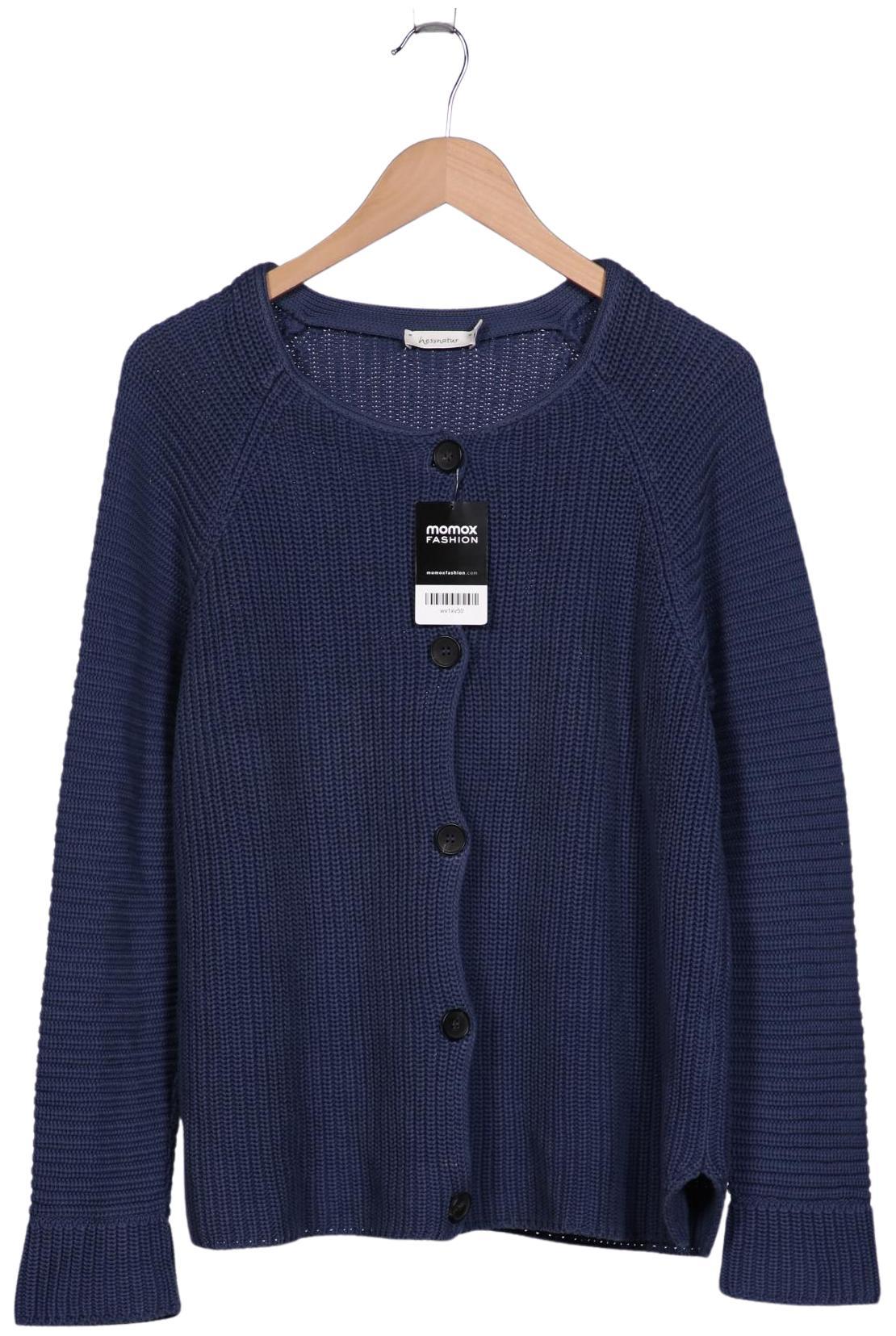 

hessnatur Damen Strickjacke, blau, Gr. 44