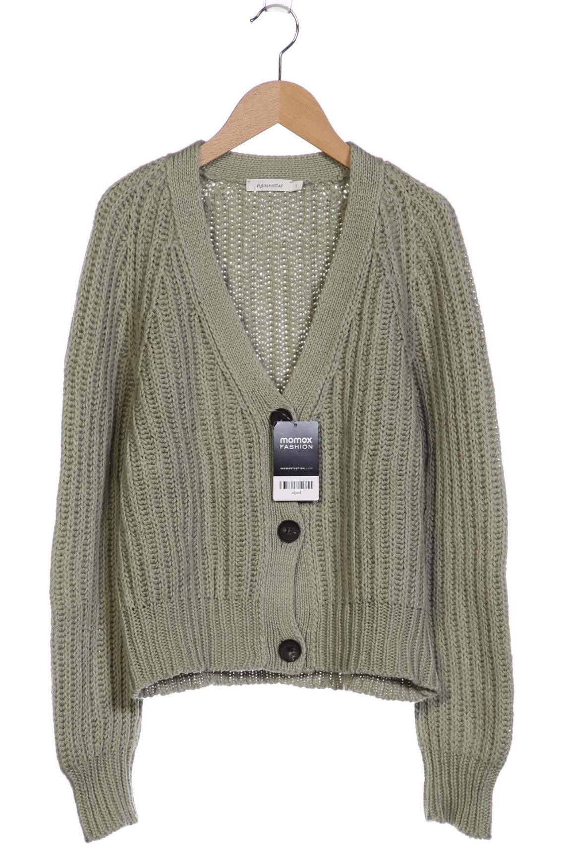 

hessnatur Damen Strickjacke, grün, Gr. 36