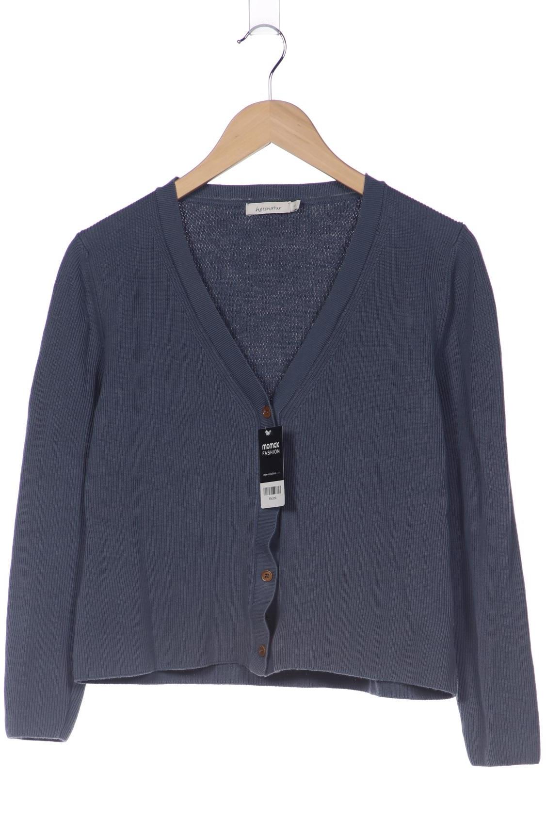 

hessnatur Damen Strickjacke, blau, Gr. 40