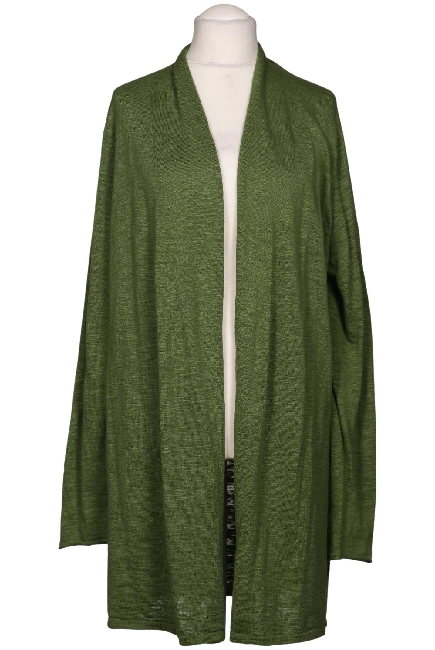 

hessnatur Damen Strickjacke, grün, Gr. 48