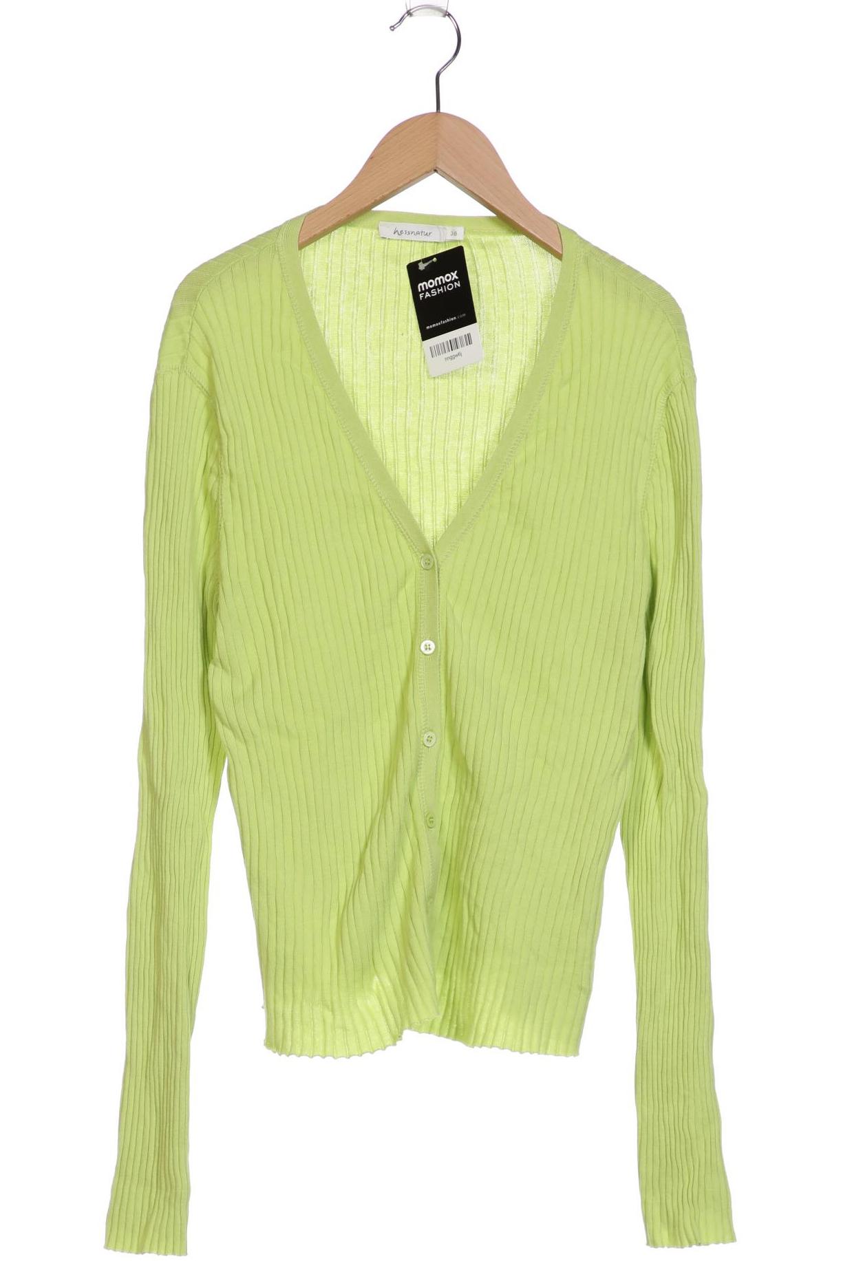 

hessnatur Damen Strickjacke, hellgrün, Gr. 38