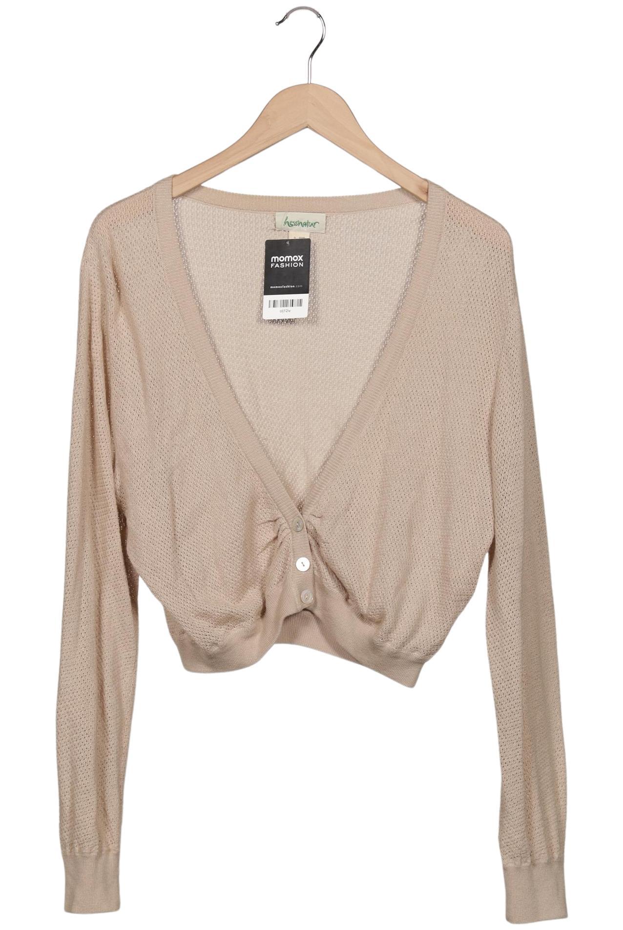 

hessnatur Damen Strickjacke, beige, Gr. 44