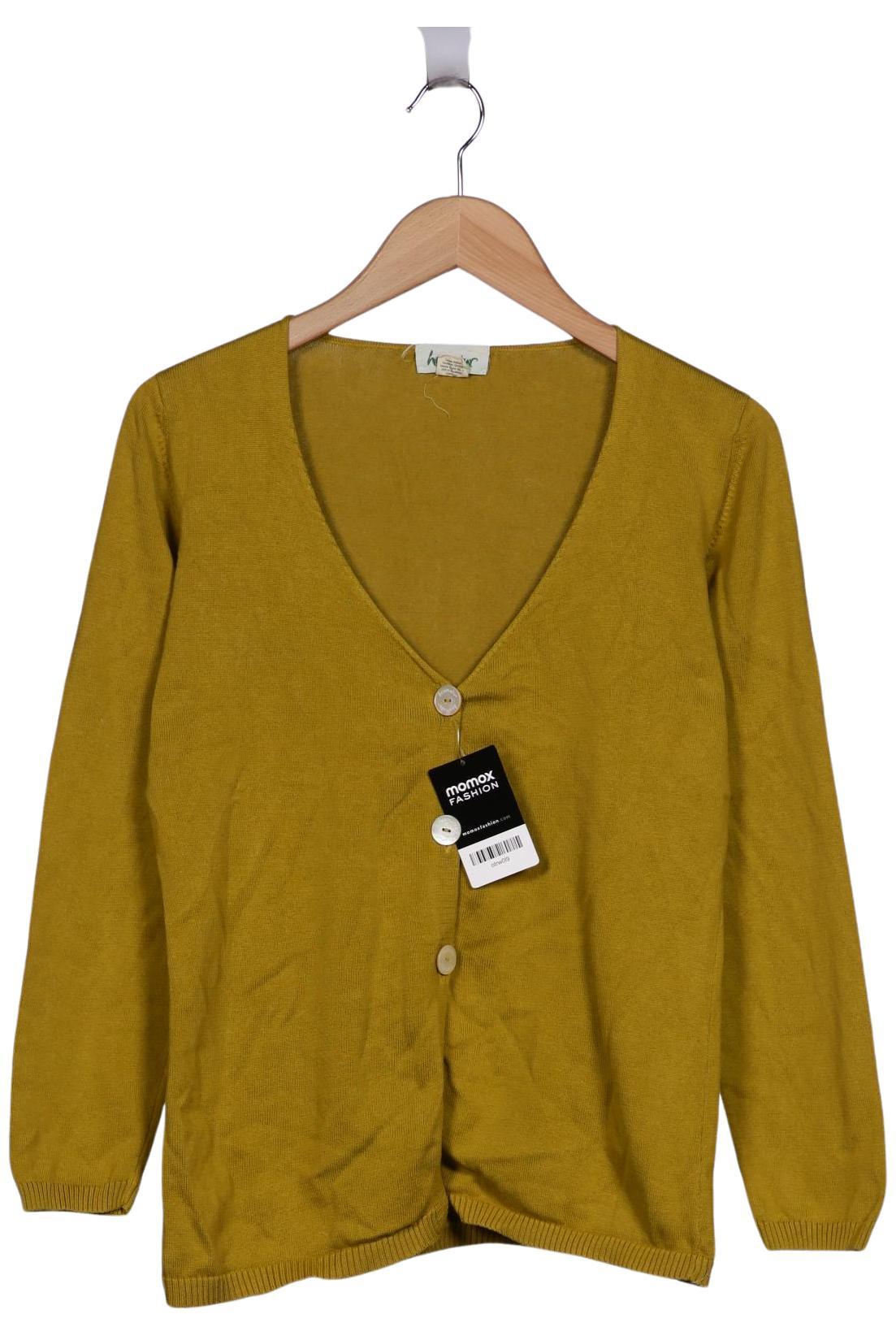 

hessnatur Damen Strickjacke, gelb, Gr. 36