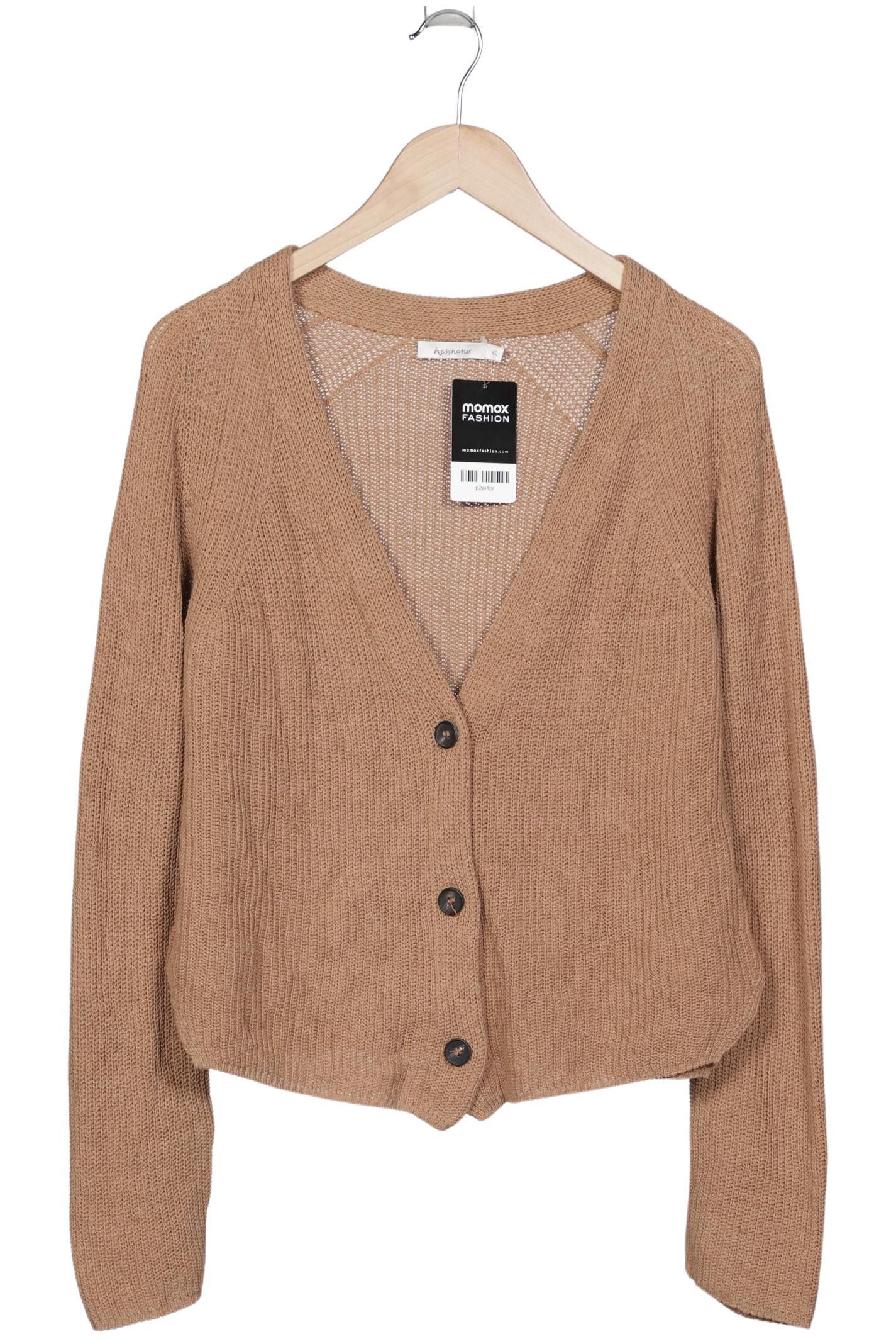 

hessnatur Damen Strickjacke, beige, Gr. 40