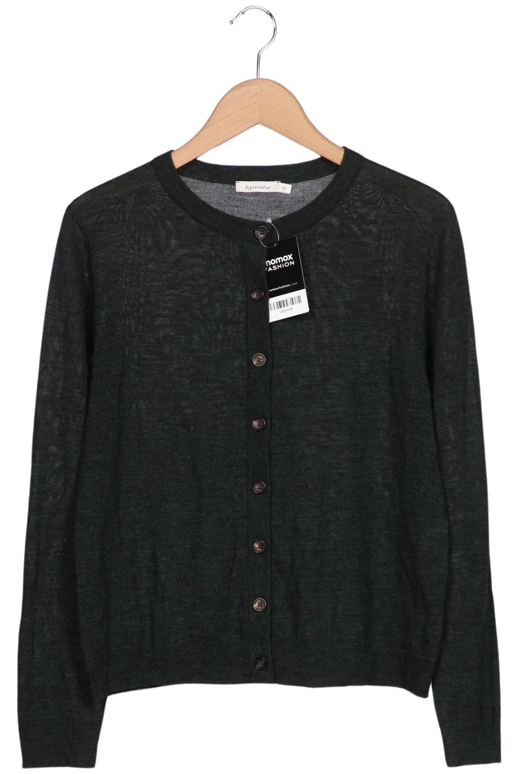 

hessnatur Damen Strickjacke, grün, Gr. 42