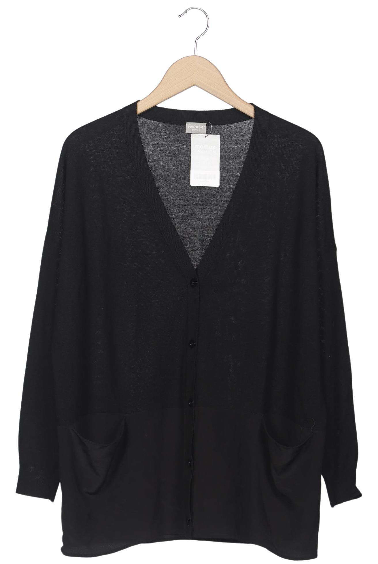 

hessnatur Damen Strickjacke, schwarz, Gr. 36