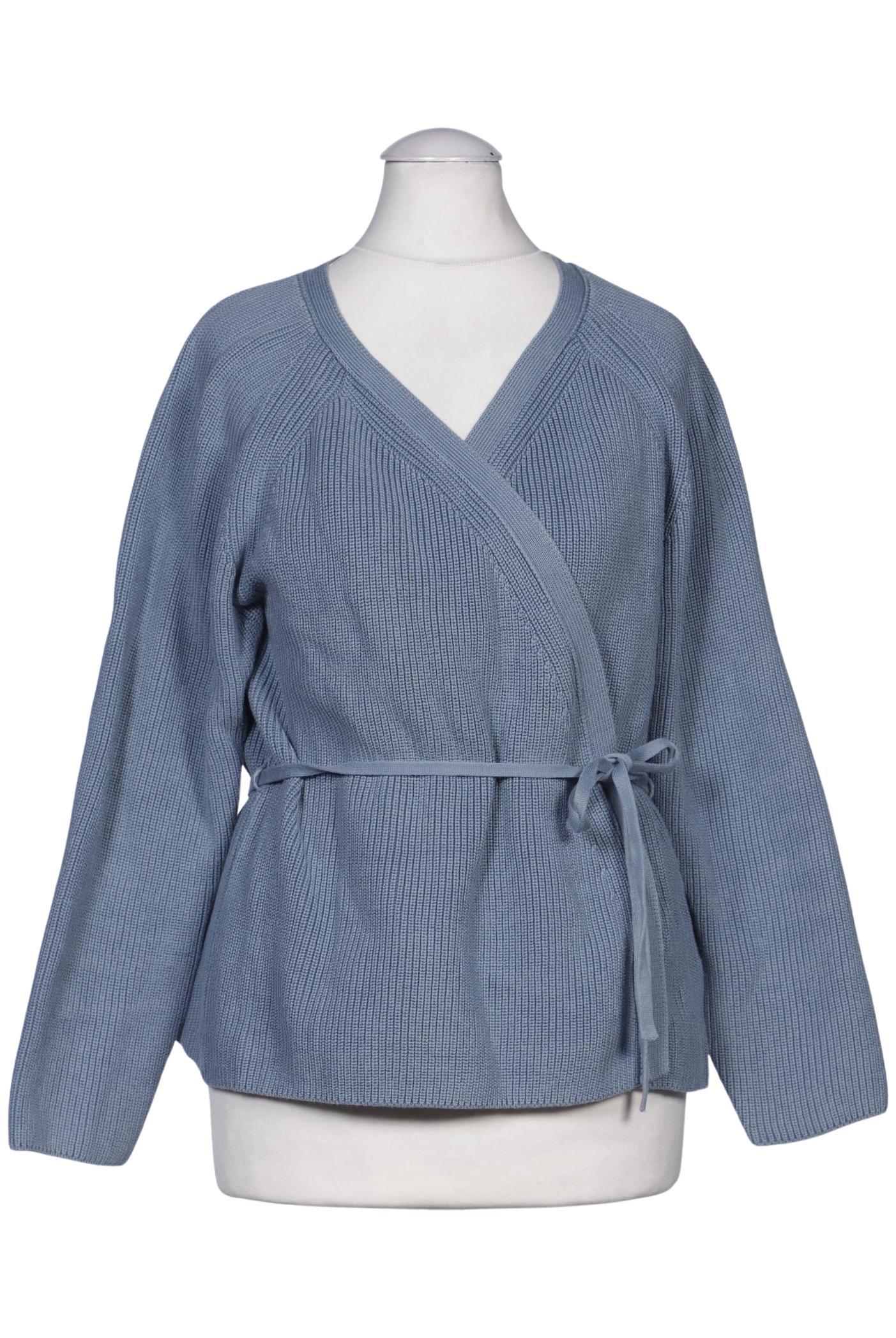 

hessnatur Damen Strickjacke, blau, Gr. 34