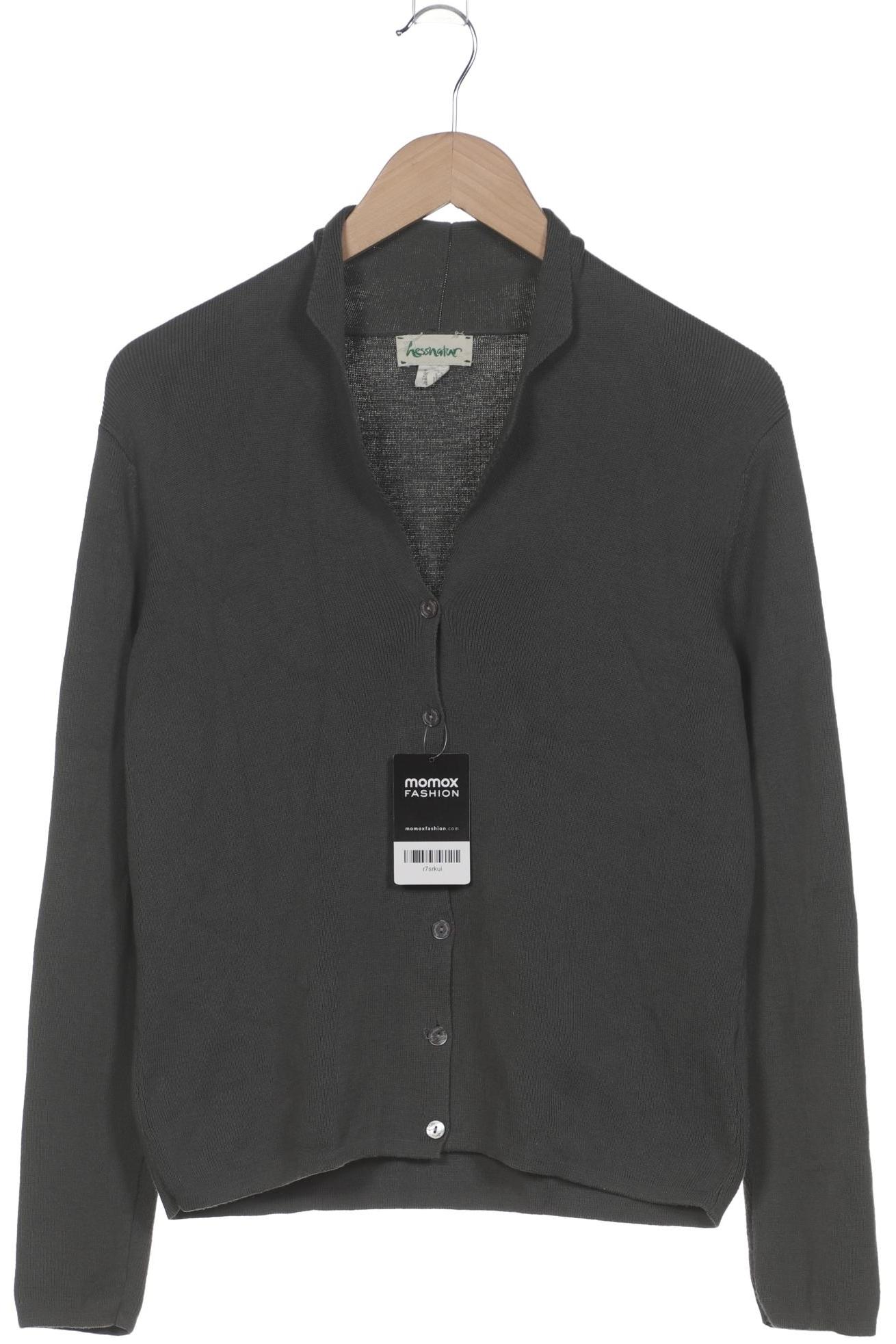 

hessnatur Damen Strickjacke, grün, Gr. 40
