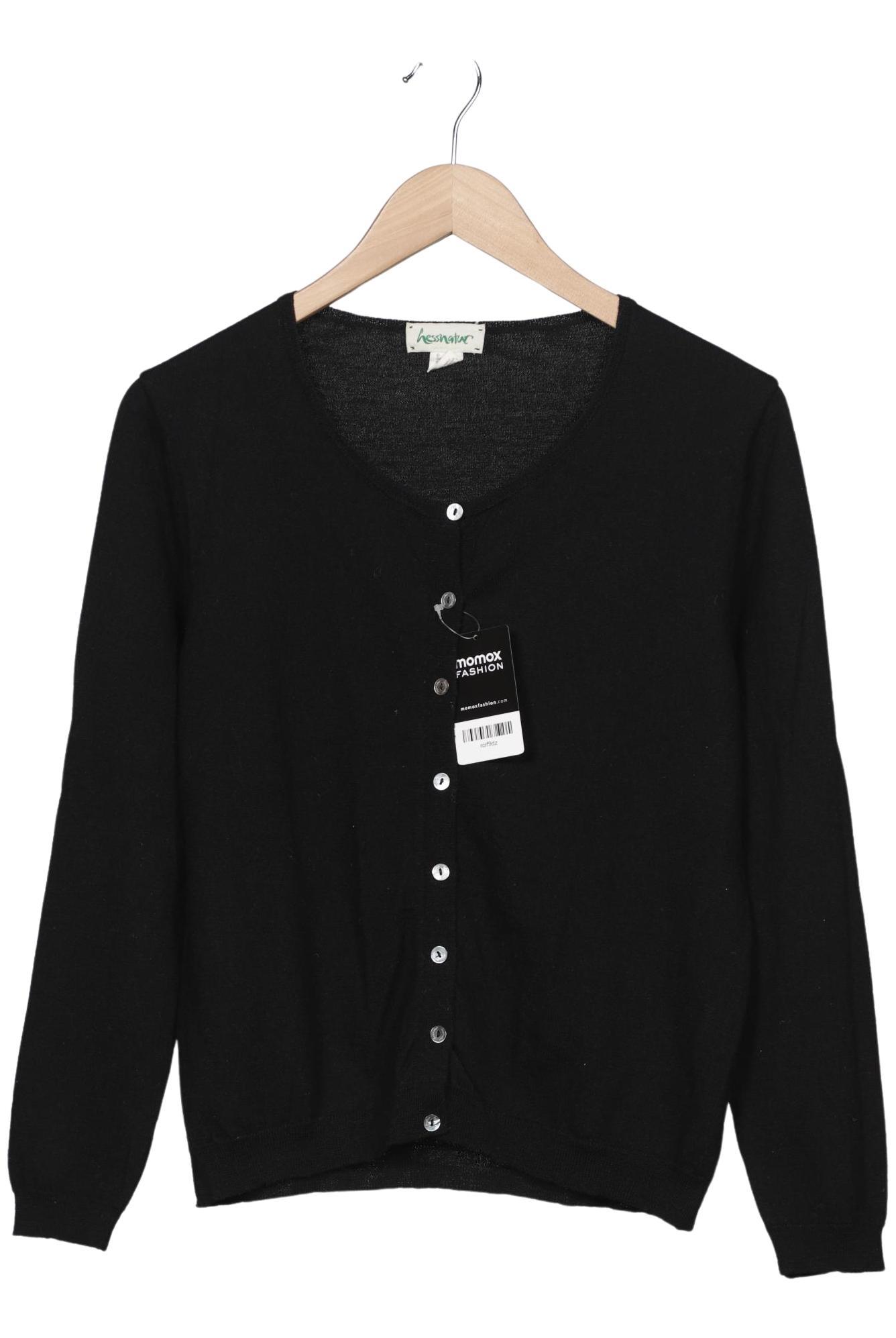 

hessnatur Damen Strickjacke, schwarz, Gr. 40