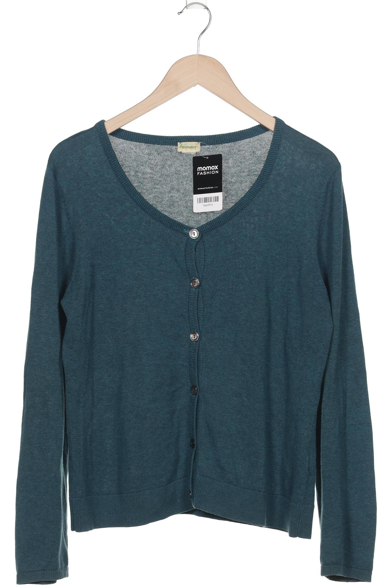 

hessnatur Damen Strickjacke, blau, Gr. 40