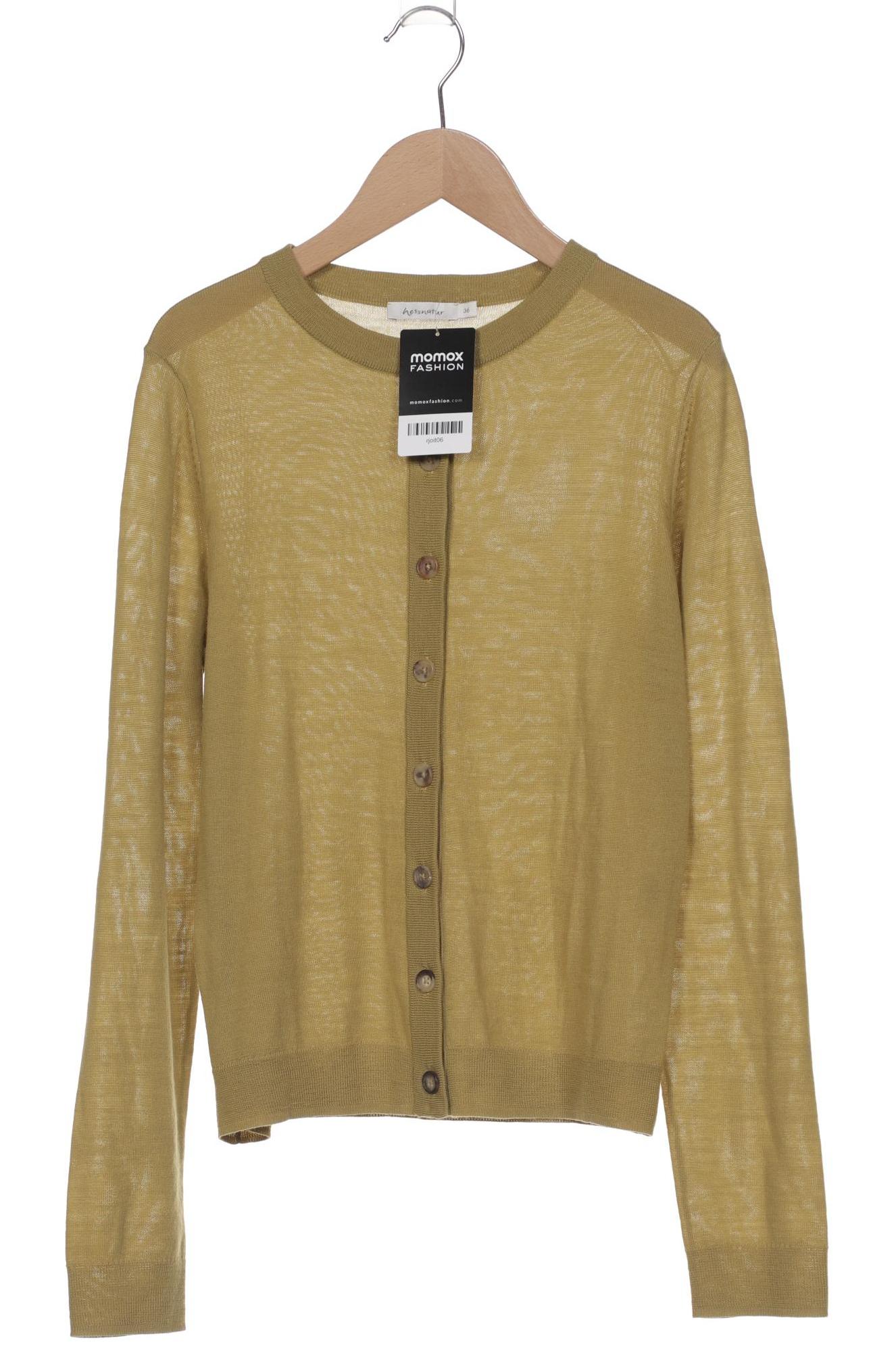 

hessnatur Damen Strickjacke, grün, Gr. 36