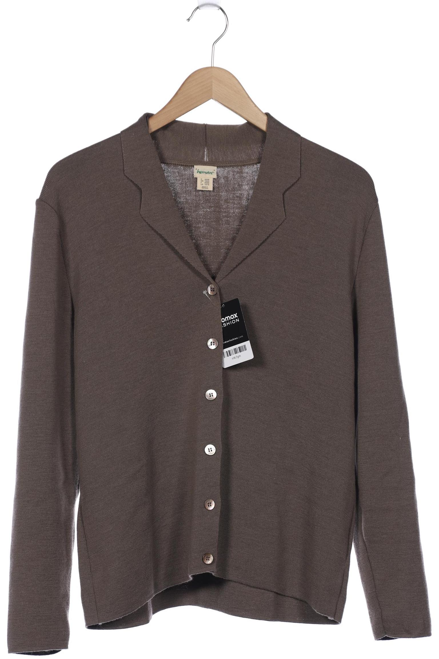 

hessnatur Damen Strickjacke, braun, Gr. 44