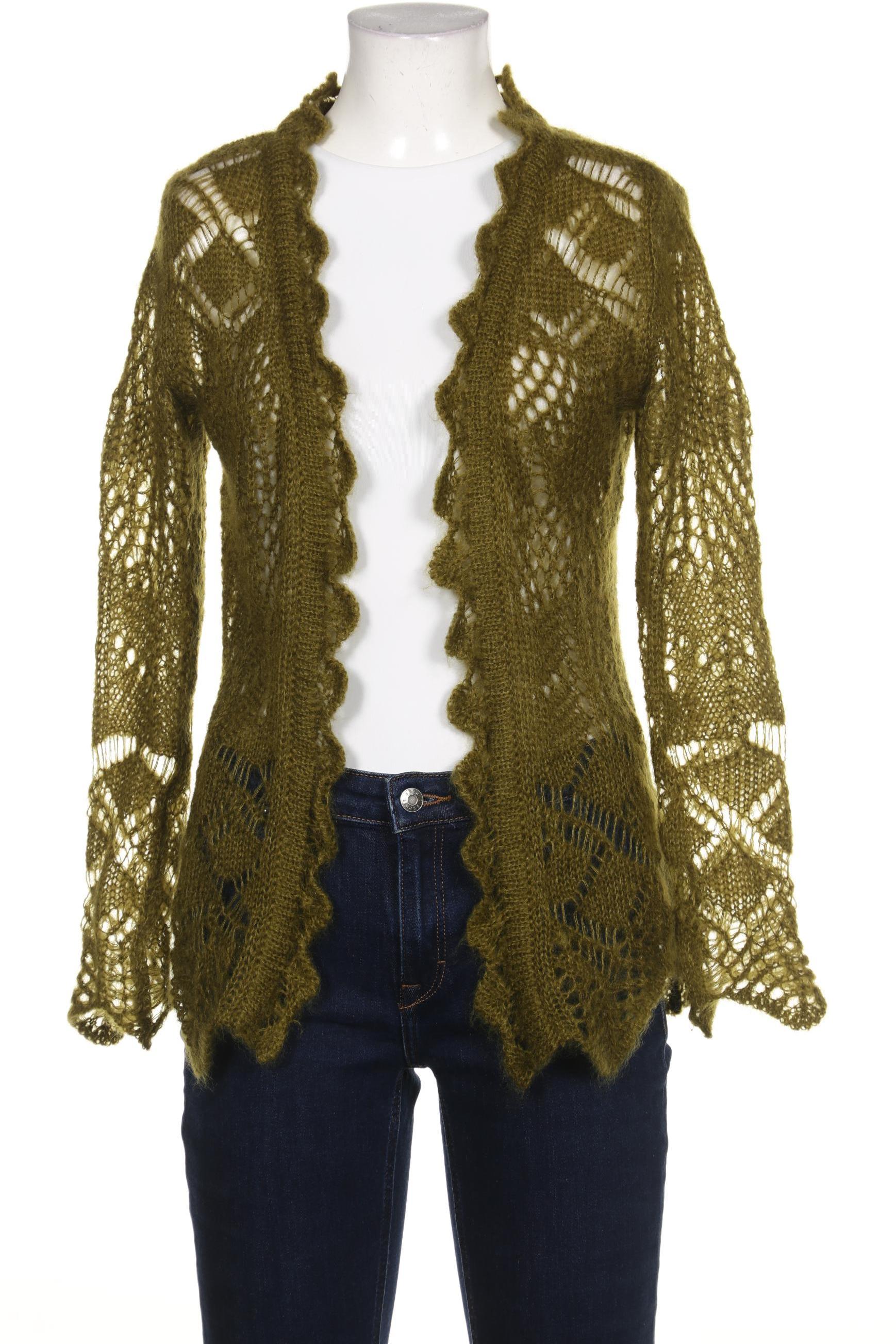 

hessnatur Damen Strickjacke, grün, Gr. 34