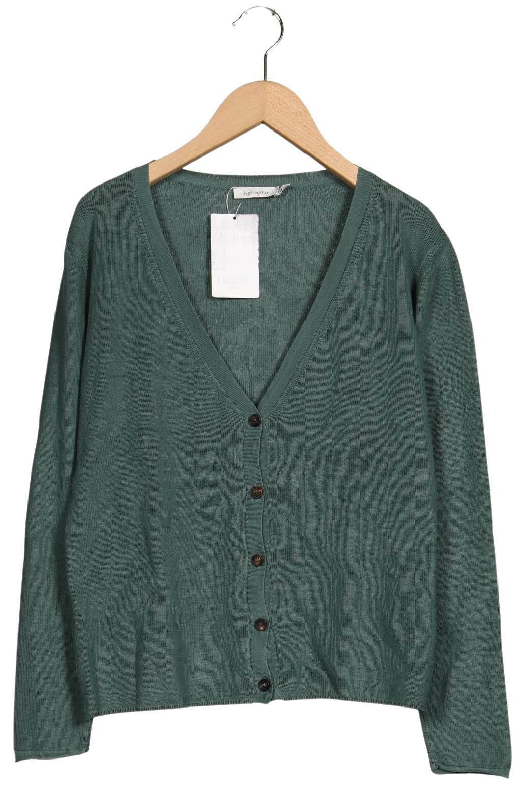 

hessnatur Damen Strickjacke, türkis, Gr. 36