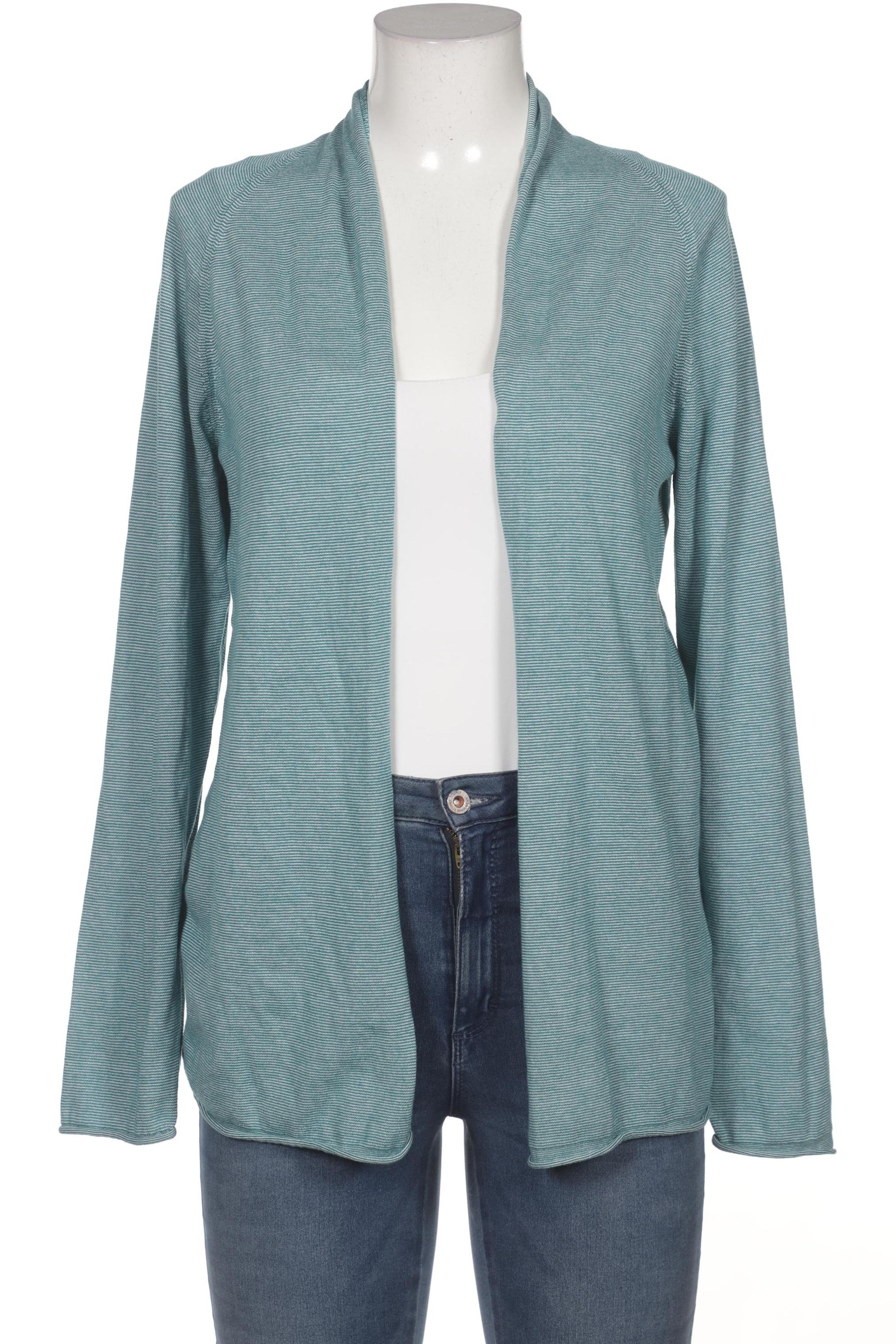 

hessnatur Damen Strickjacke, türkis, Gr. 40