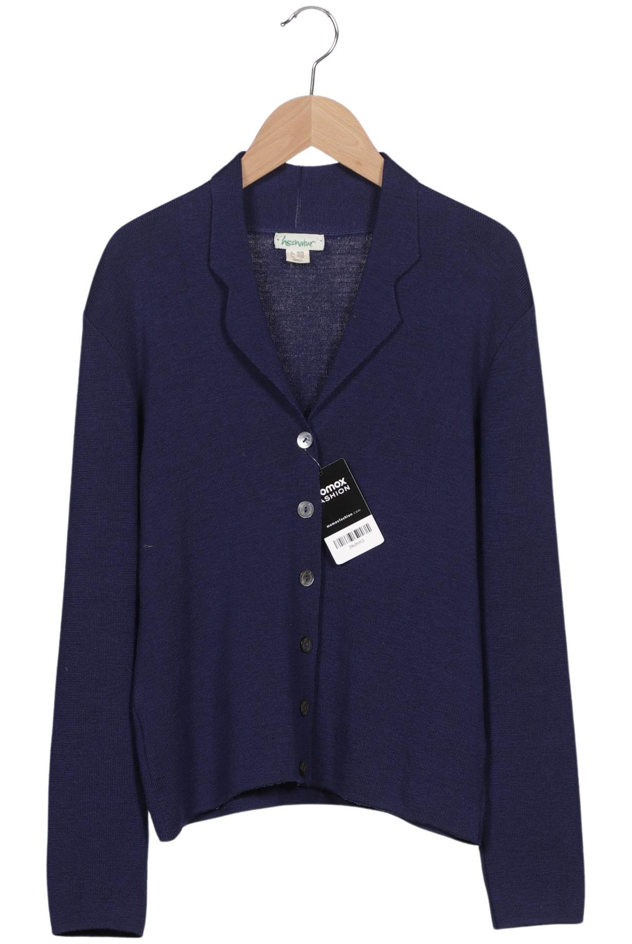 

hessnatur Damen Strickjacke, marineblau, Gr. 36
