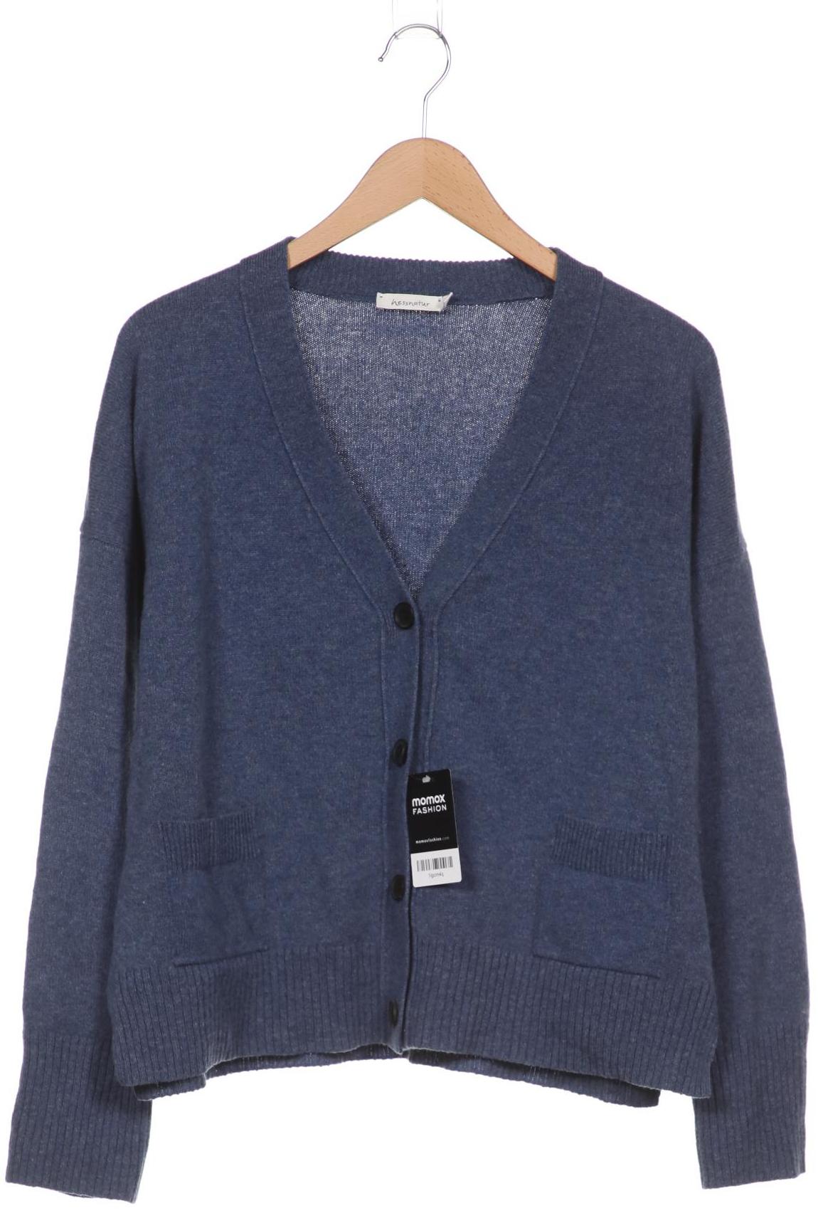 

hessnatur Damen Strickjacke, blau, Gr. 44