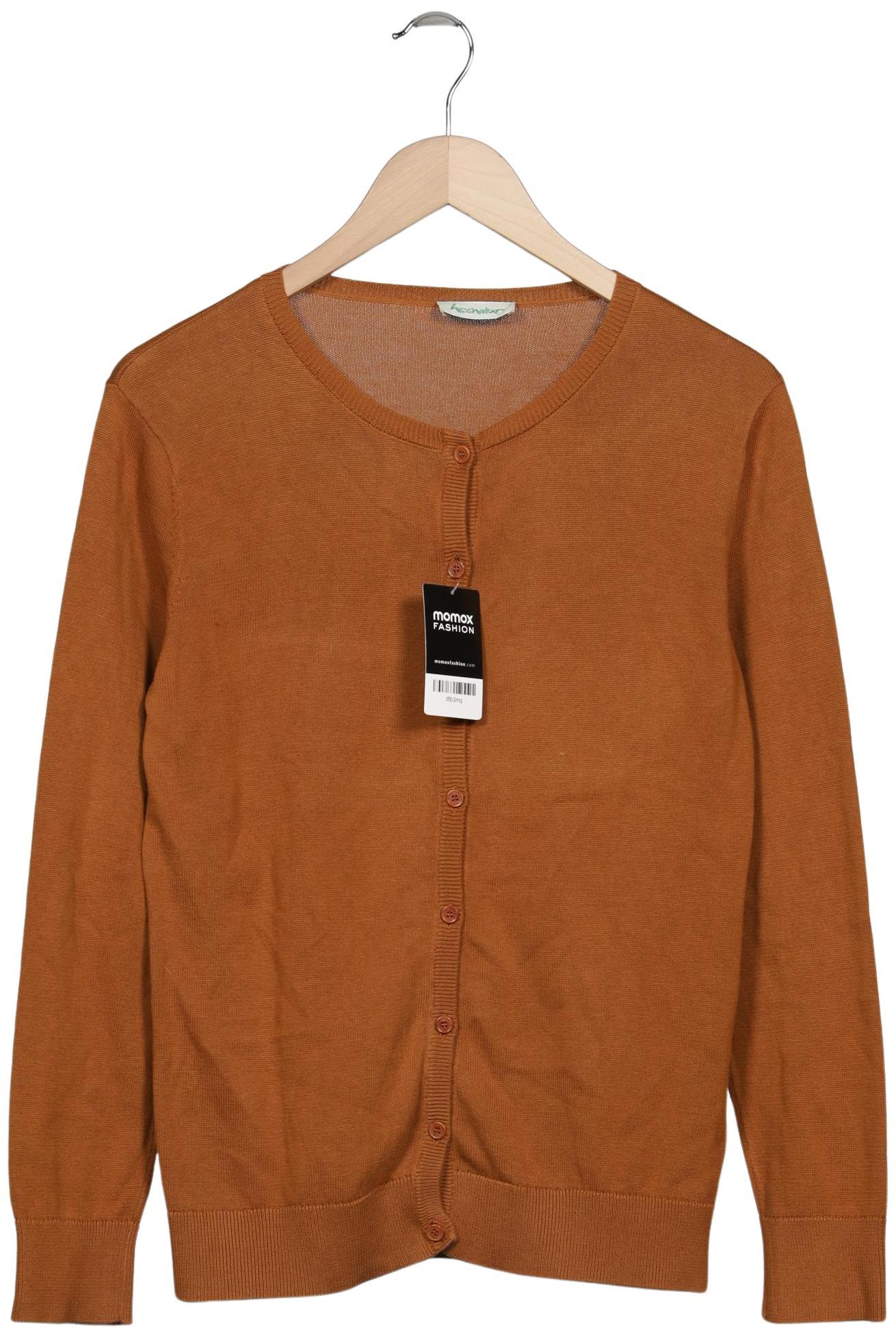 

hessnatur Damen Strickjacke, orange, Gr. 38