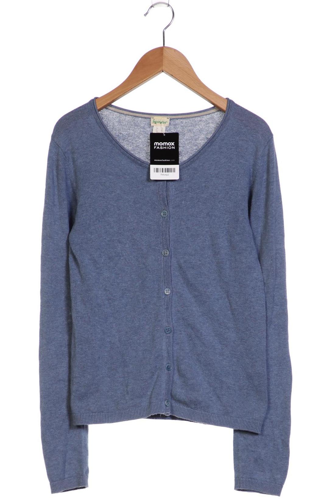 

hessnatur Damen Strickjacke, blau, Gr. 34