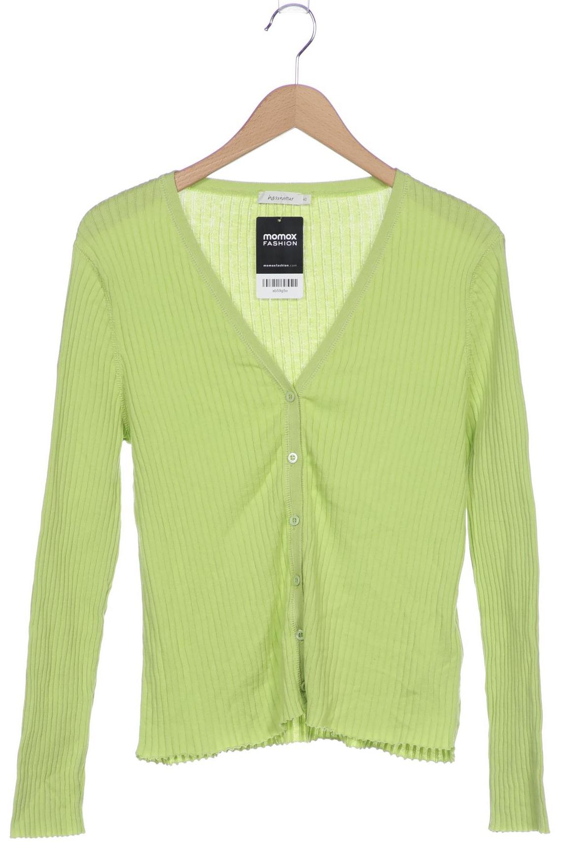 

hessnatur Damen Strickjacke, grün, Gr. 40