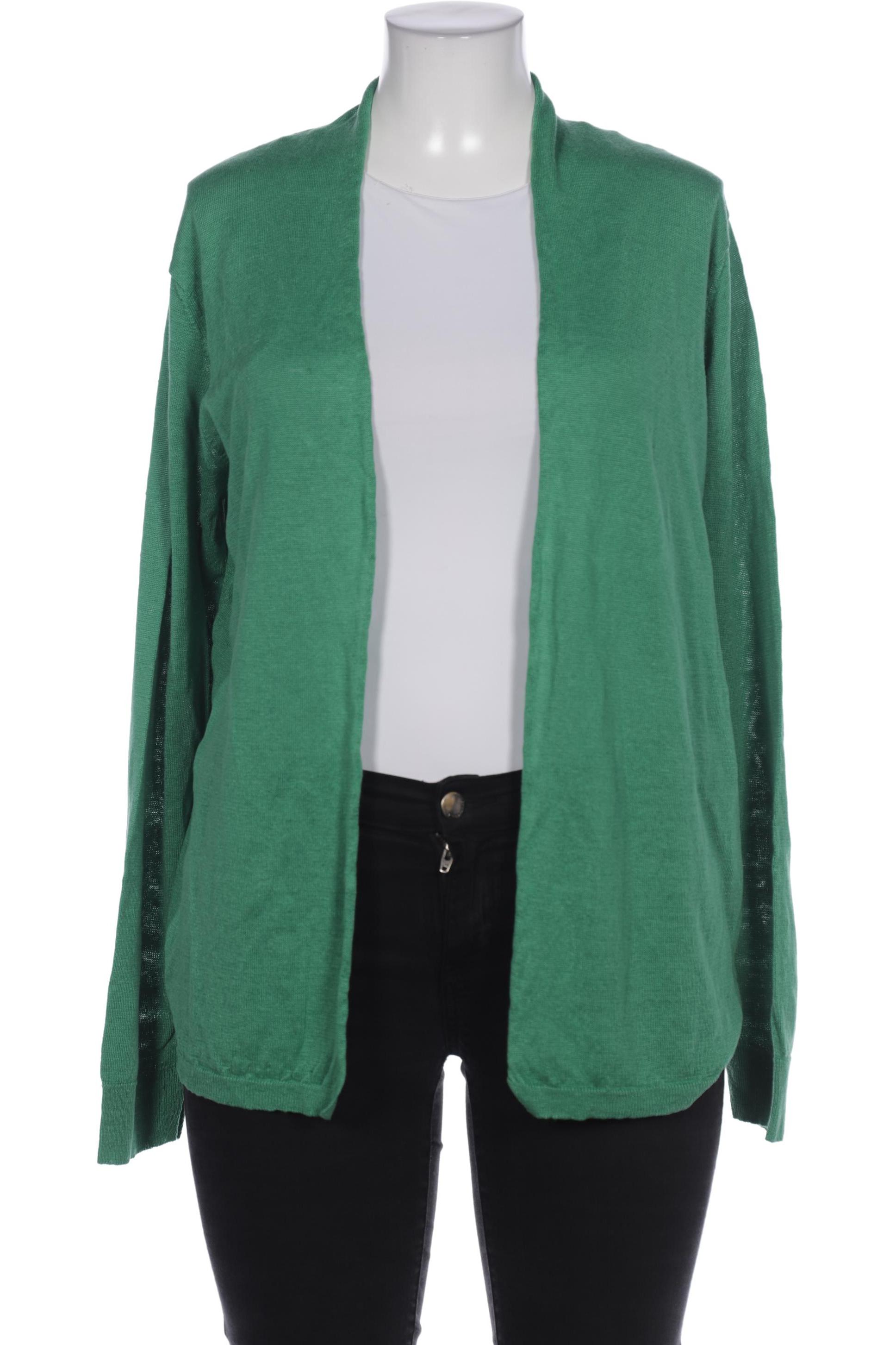 

hessnatur Damen Strickjacke, grün, Gr. 46