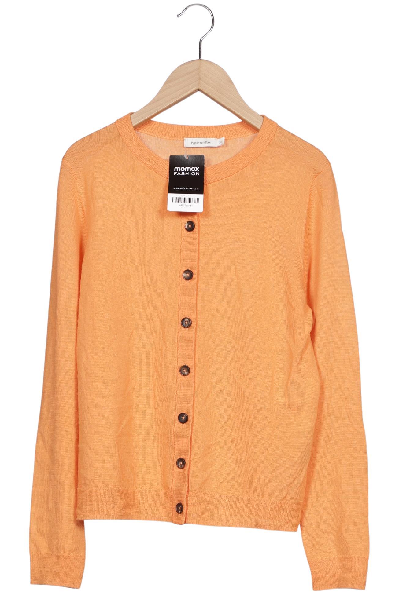 

hessnatur Damen Strickjacke, orange, Gr. 36