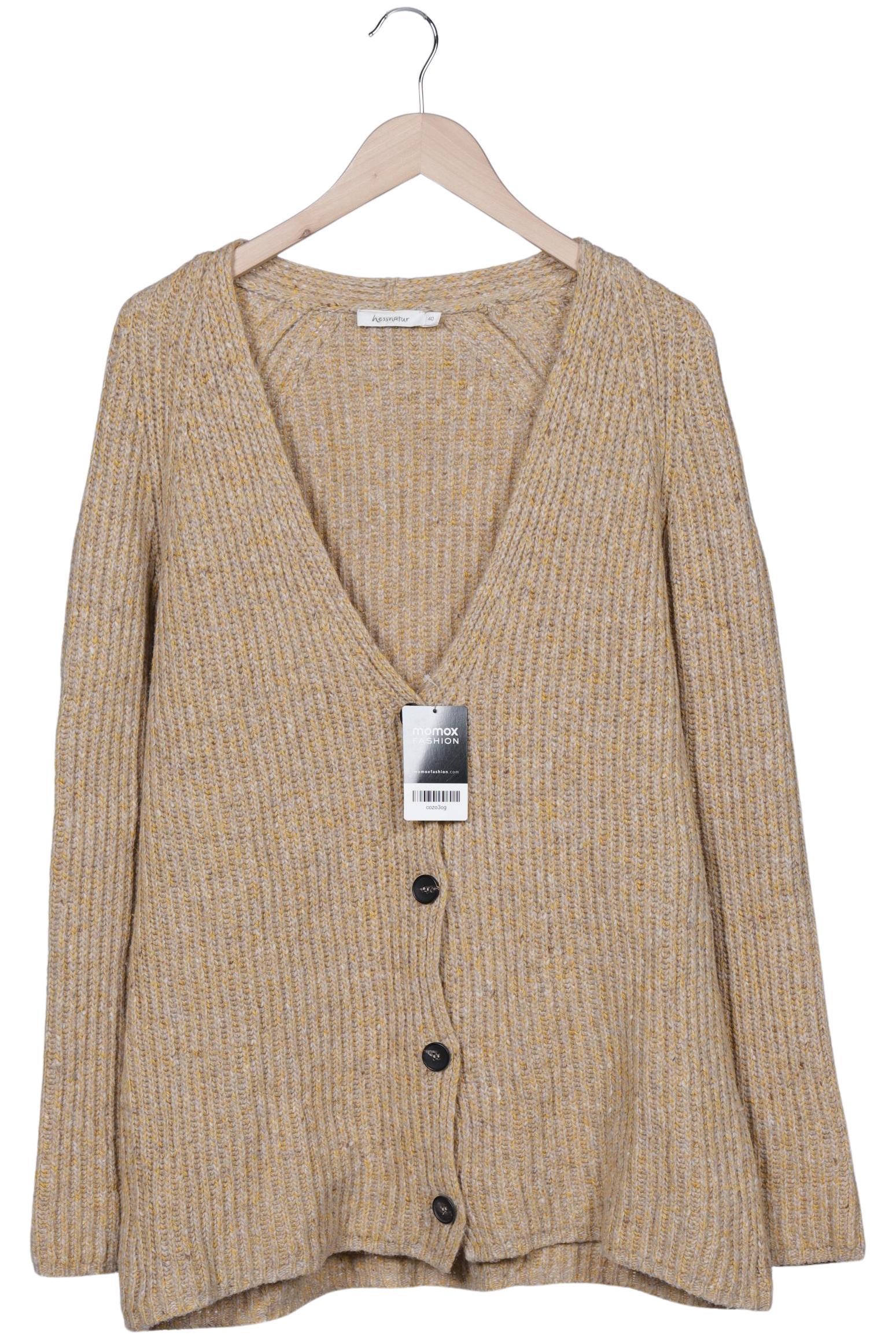 

hessnatur Damen Strickjacke, beige, Gr. 40