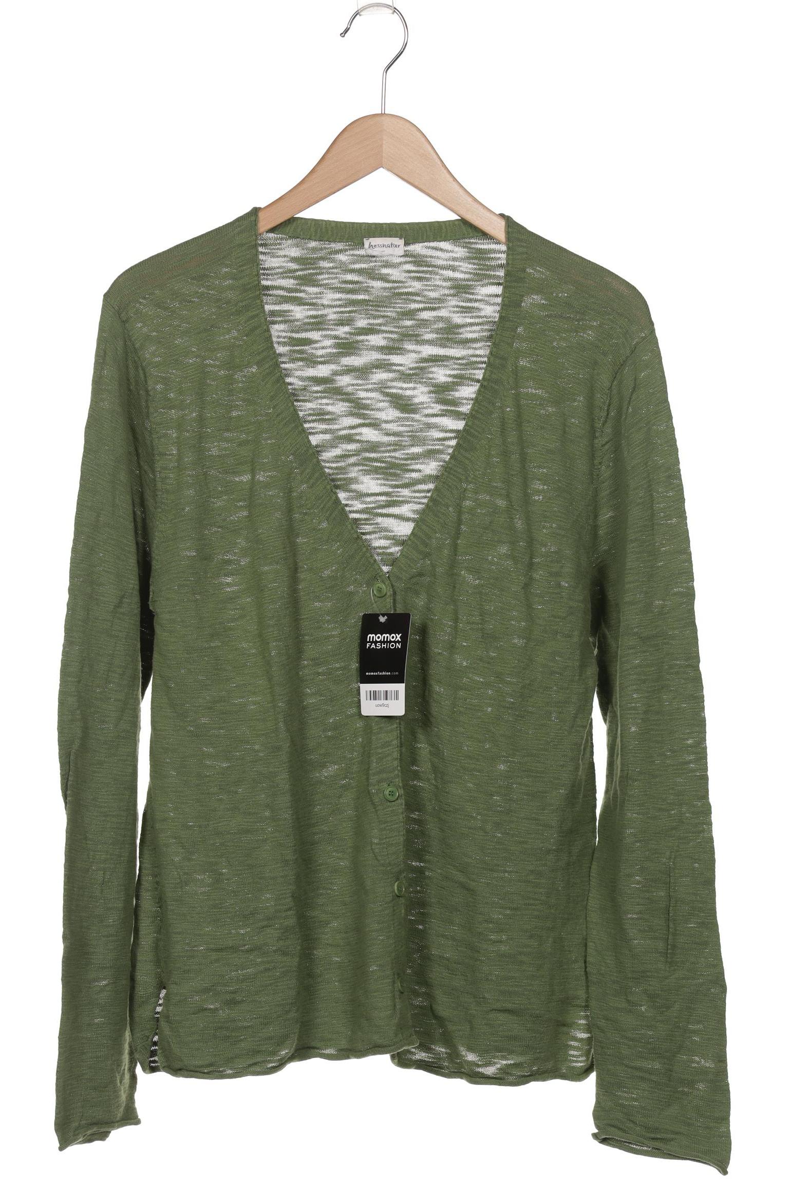 

hessnatur Damen Strickjacke, grün, Gr. 42