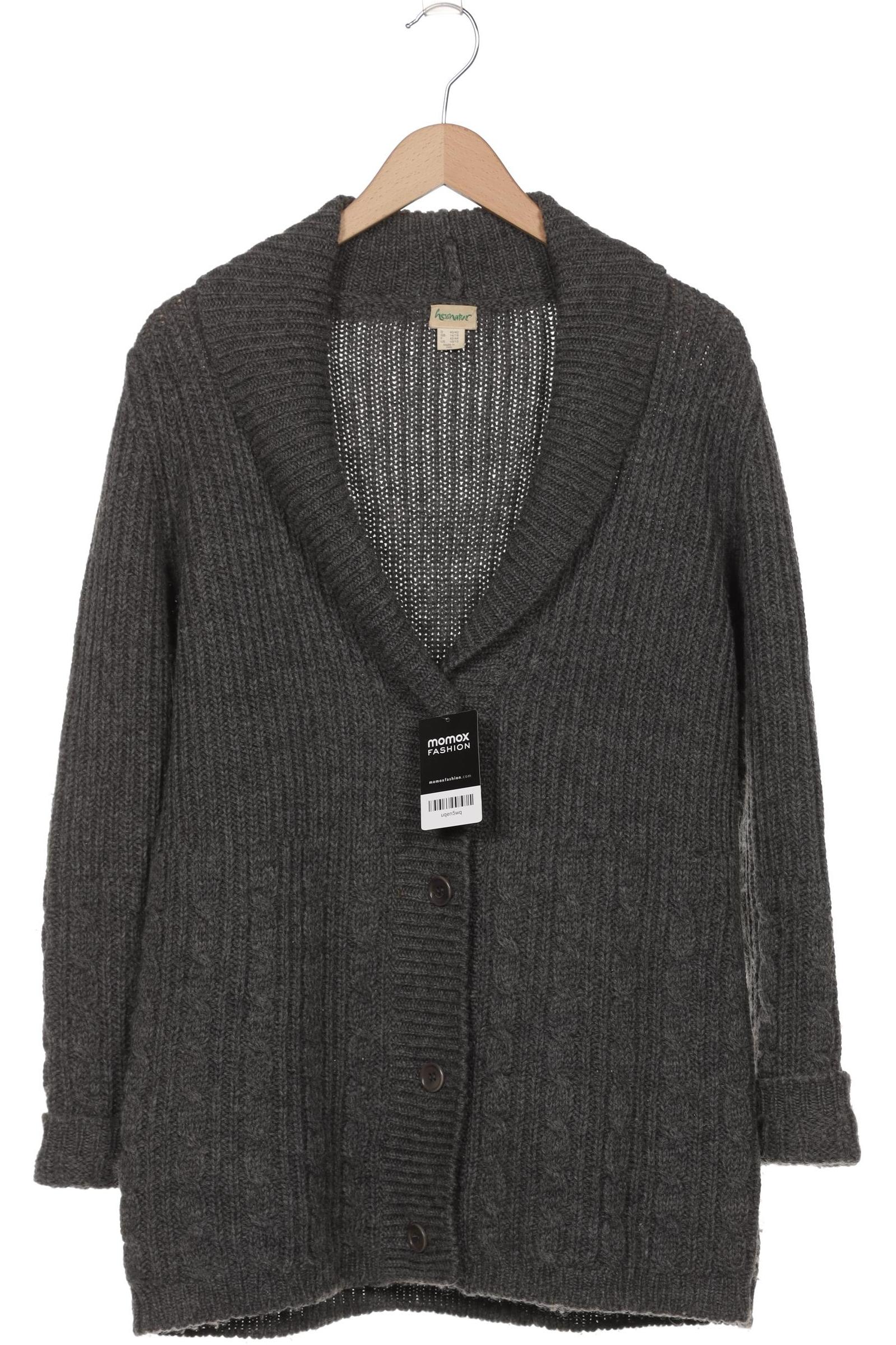 

hessnatur Damen Strickjacke, grau, Gr. 40