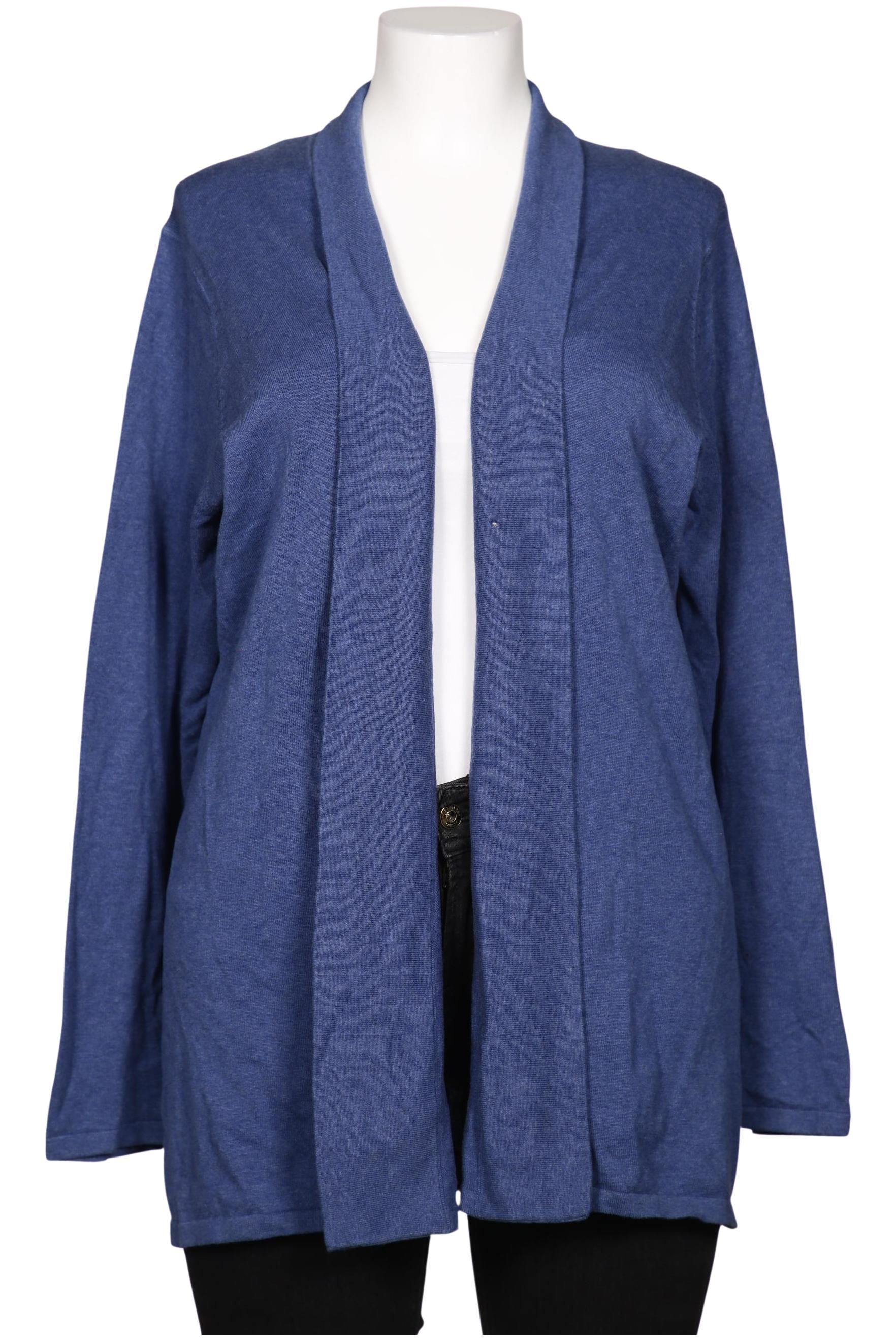 

hessnatur Damen Strickjacke, blau, Gr. 48